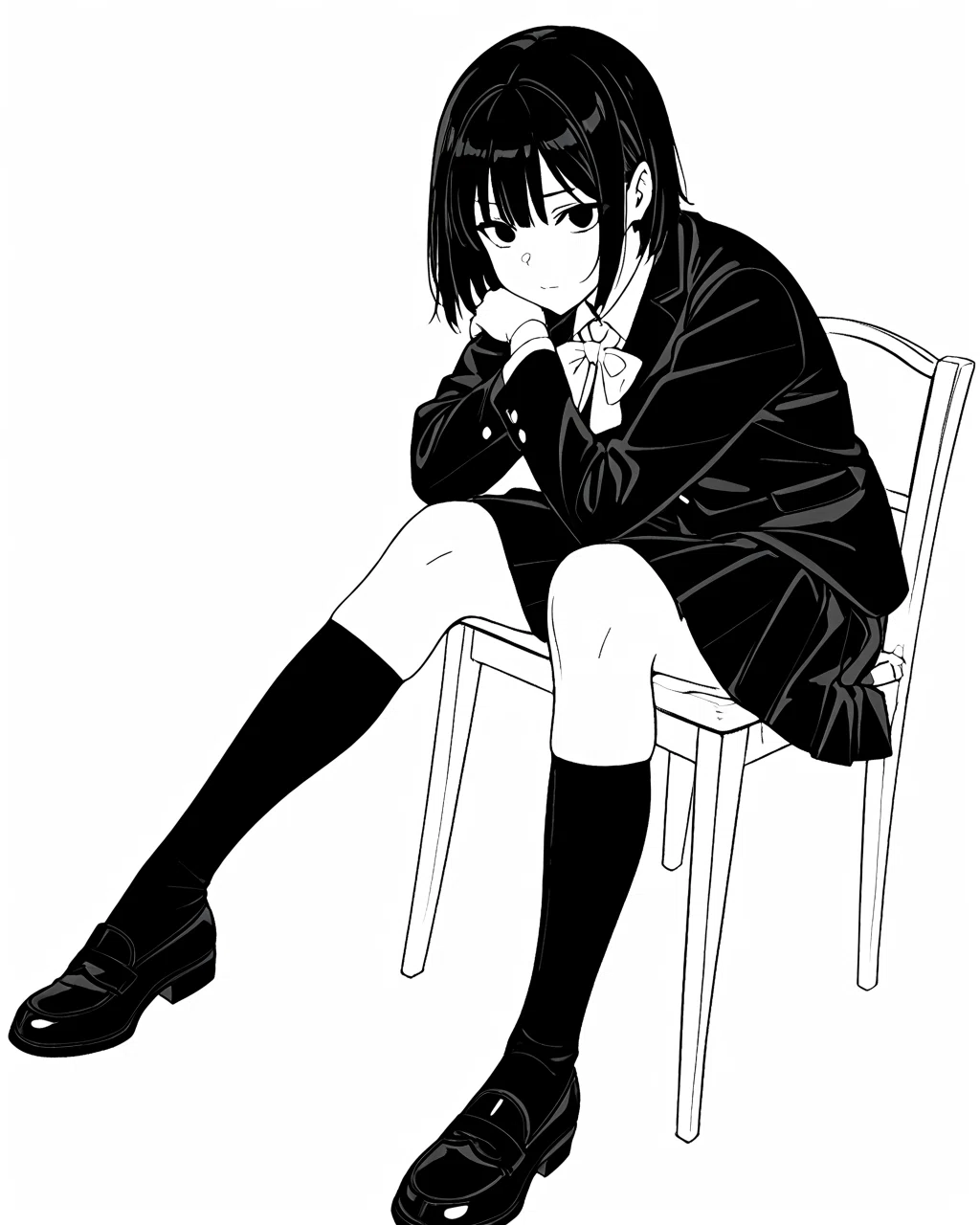 ComfyUIでカラーイラストを白黒にする2つのワークフロー｜nobin