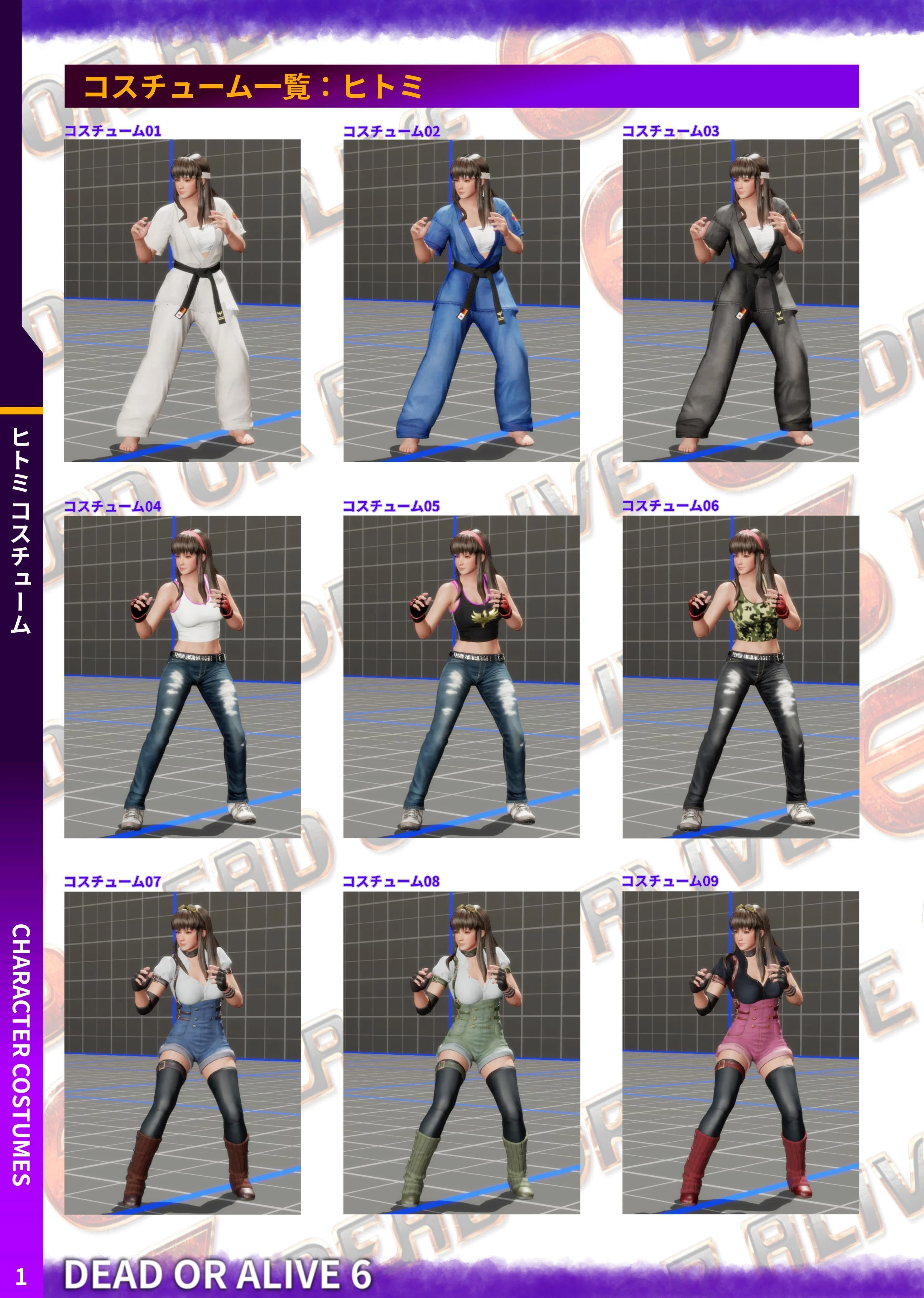 DOA6 ヒトミ コスチューム｜douten