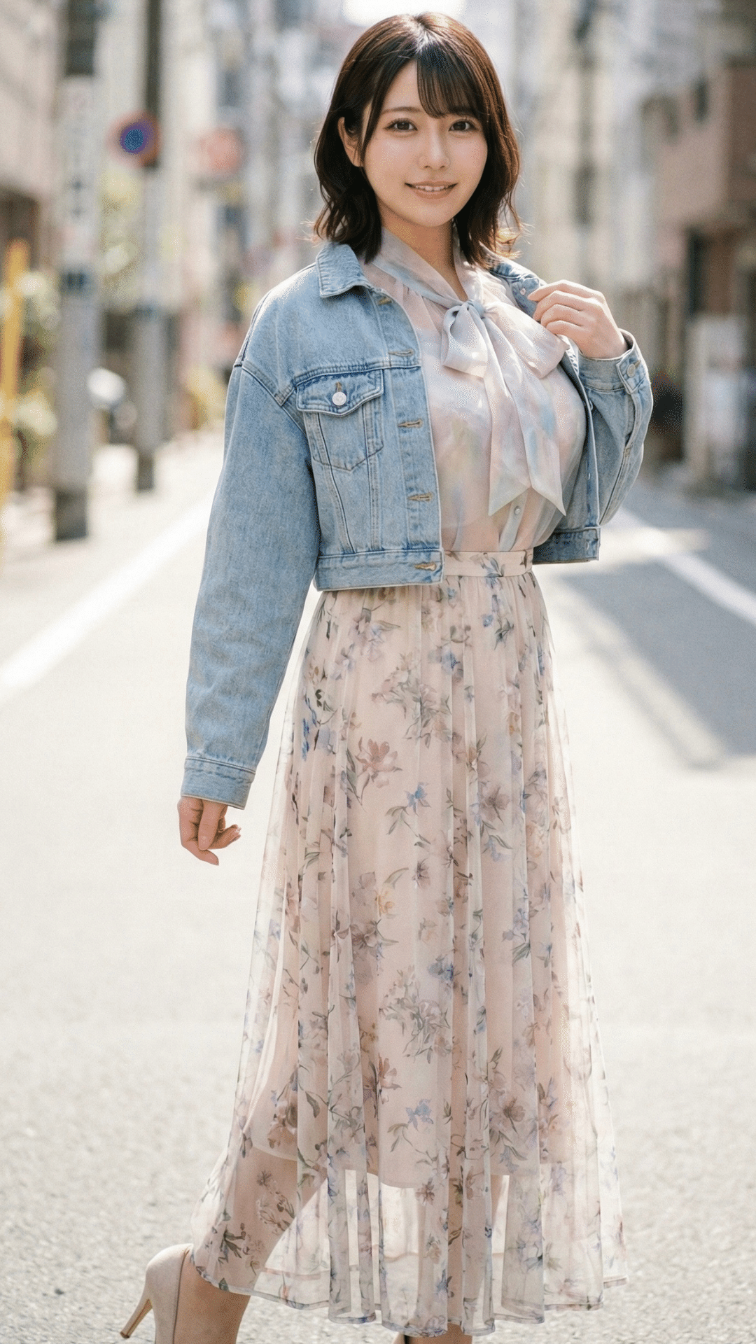 🌼2026春トレンド💫デニムジャケット×フェミニンコーデで叶える爽やか