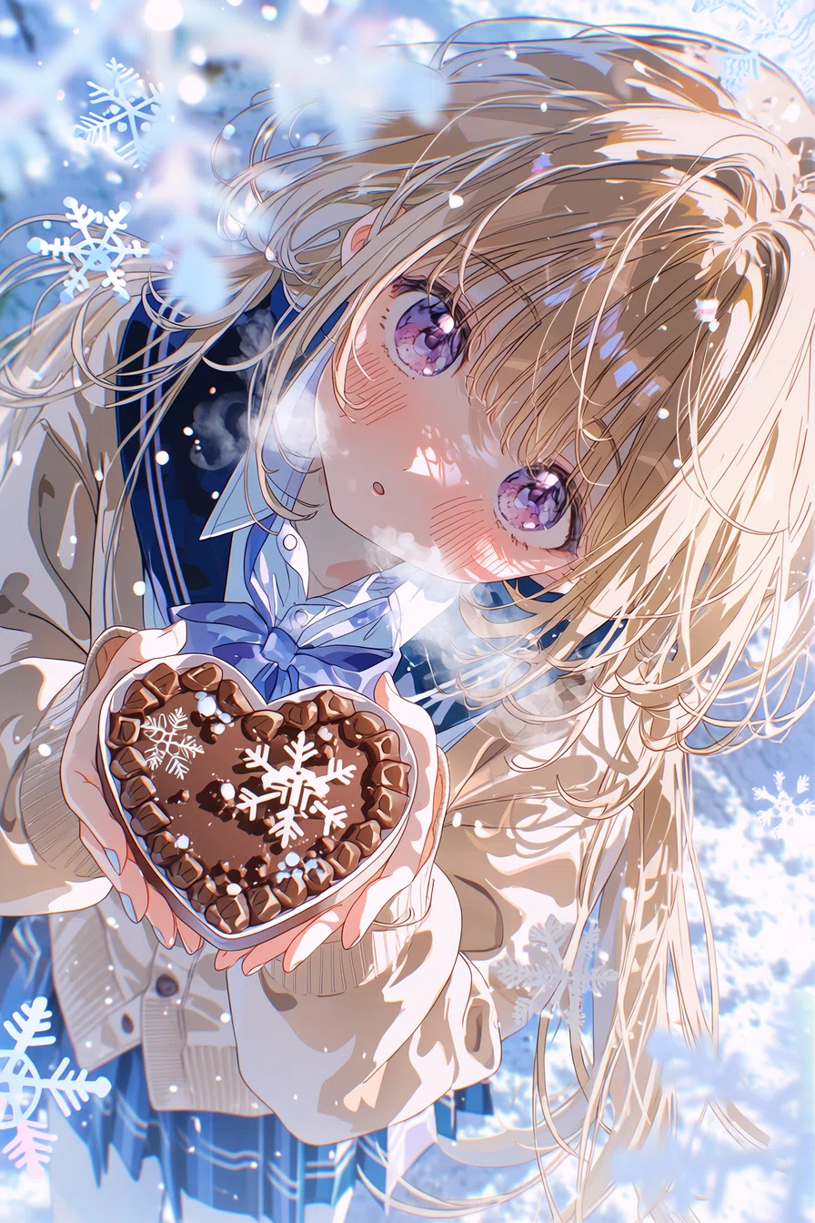 AIイラスト】とびっきりの愛をこめて♡ハッピーバレンタイン！🍫#AI