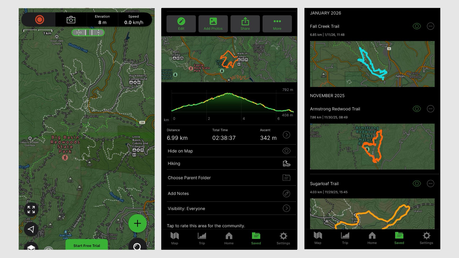 USアプリ🇺🇸】トレイルに必須のアプリ2選《初中級者向け》 ~AllTrails
