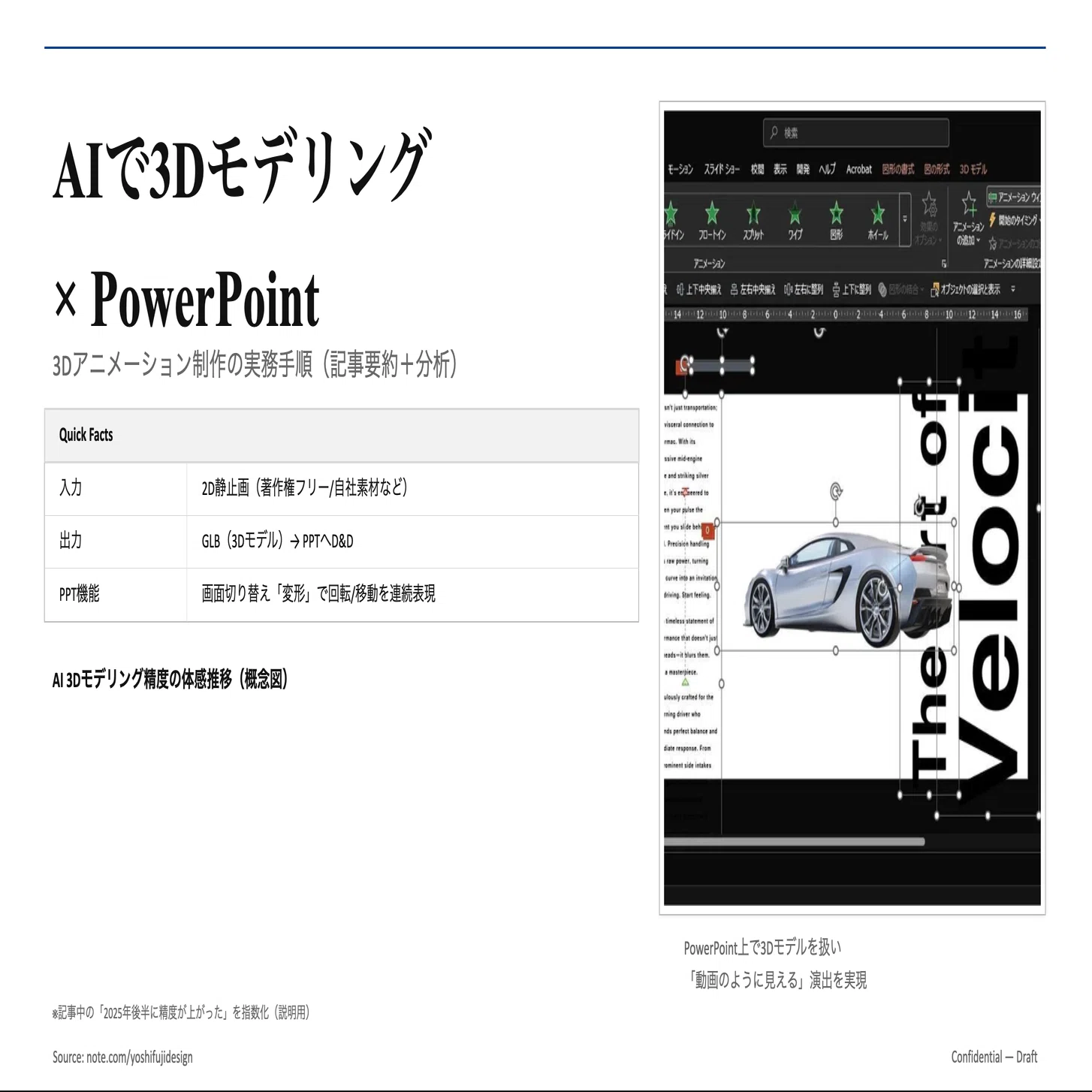 これで誰でもマッキンゼー風スライド。AIツールごとの検証」→ChatGPT