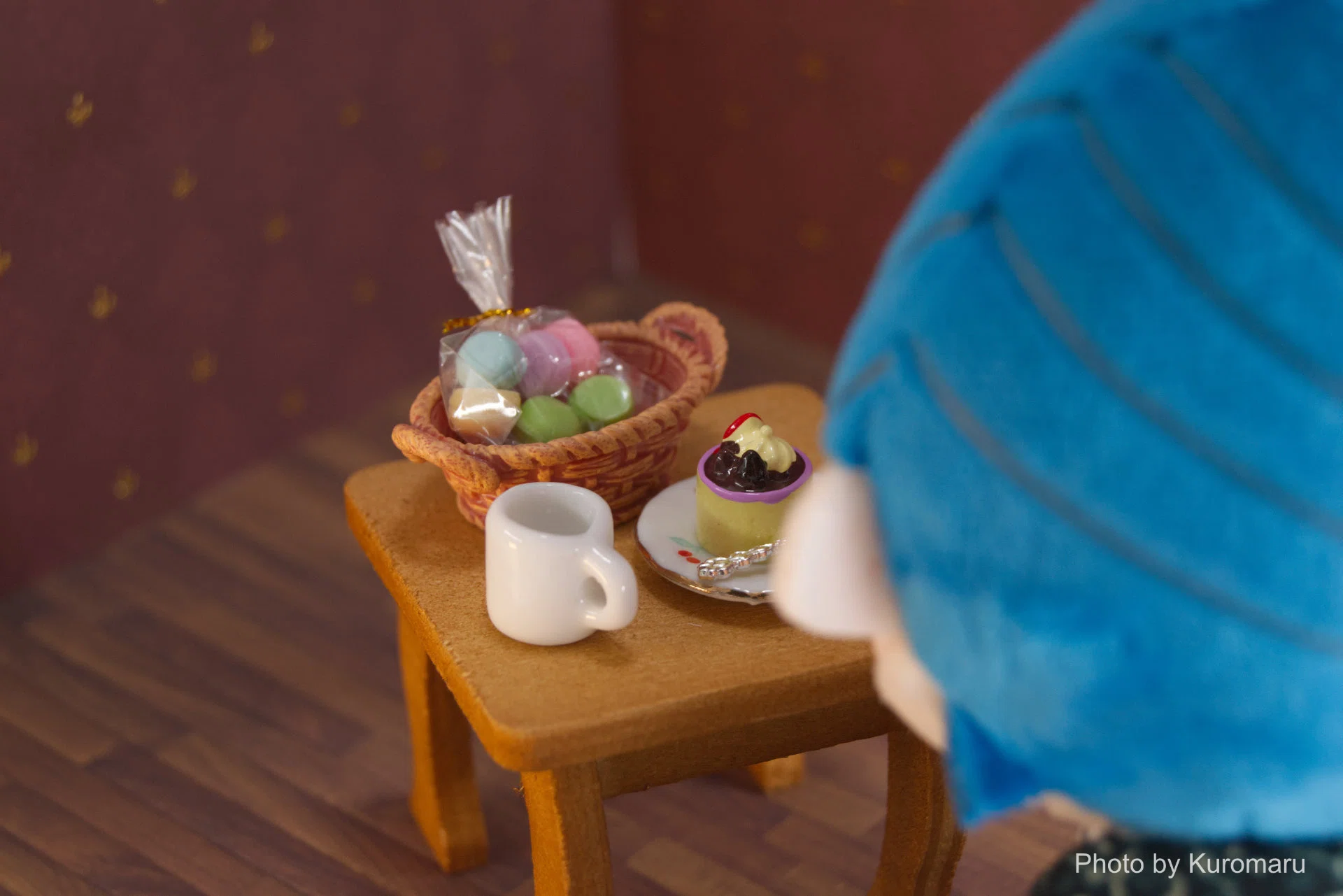バレンタインのお茶会と執事【ぬい活】｜くろまる｜ぬい活と裁縫