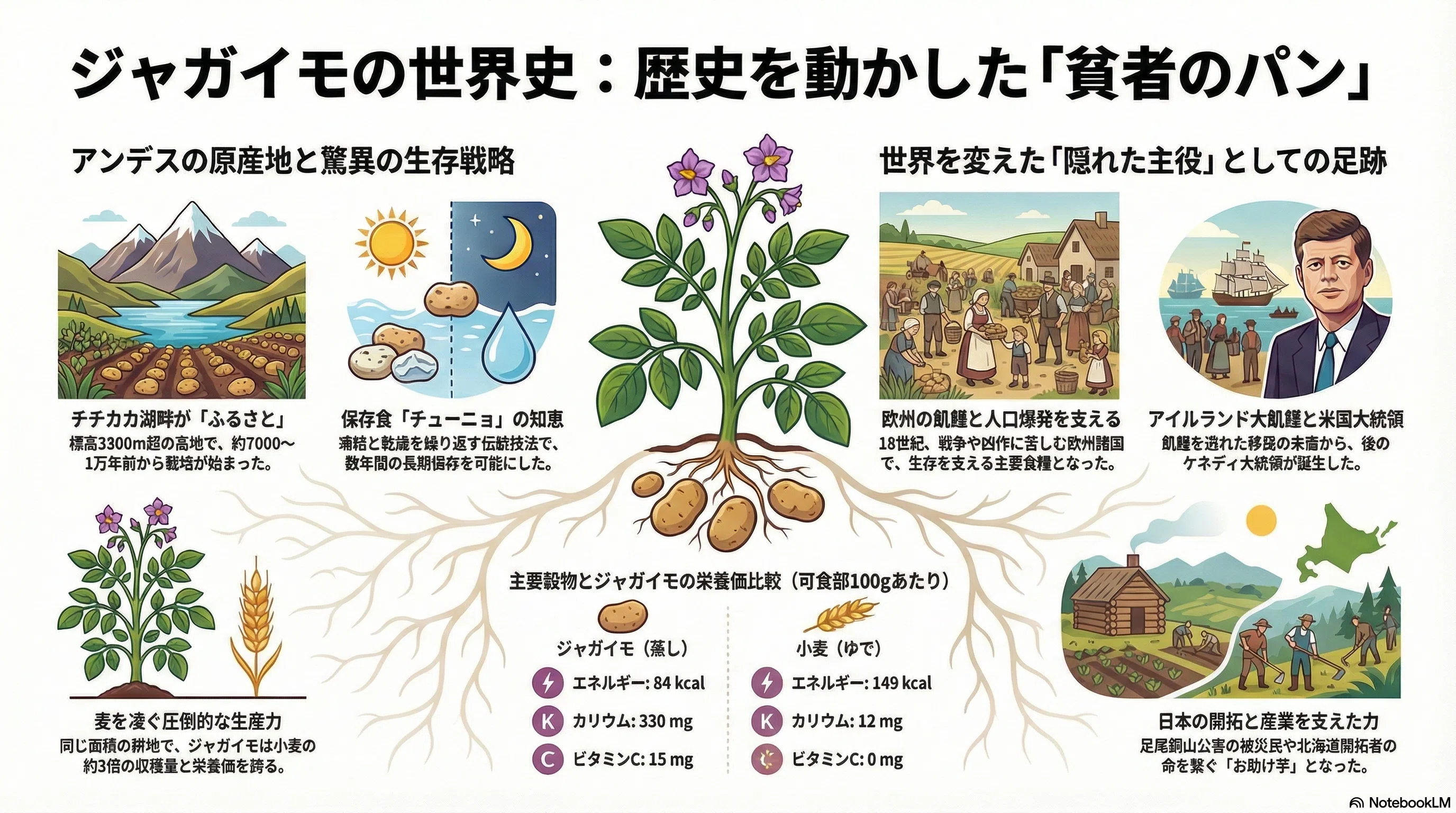 ジャガイモ の 原産地