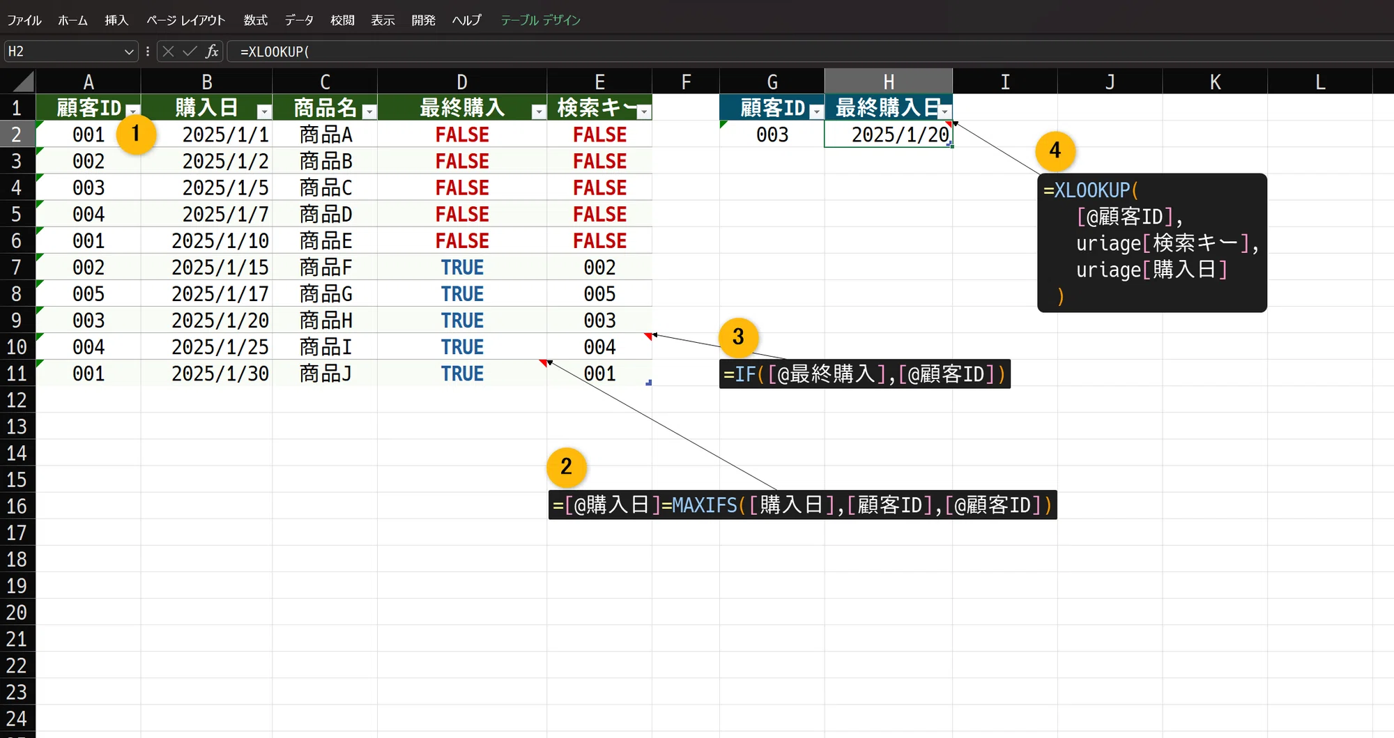 Excel】最新日付取得――MAXIFSとXLOOKUP|TAKESAN Excel】最新日付取得――MAXIFSとXLOOKUP|TAKESAN