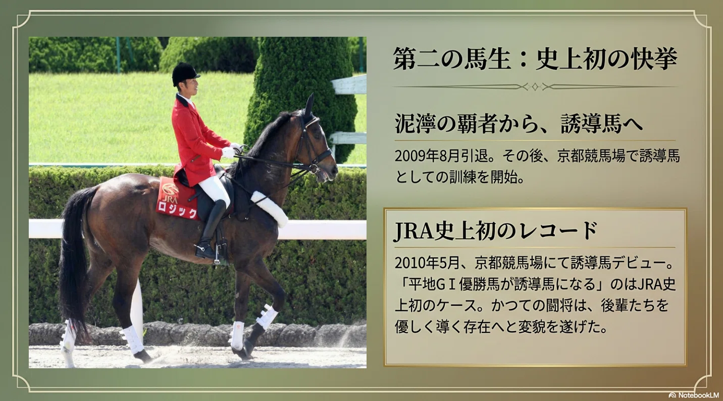 ロジック ― 泥濘の覇者から希望の誘導馬へ｜ハサミおじさん