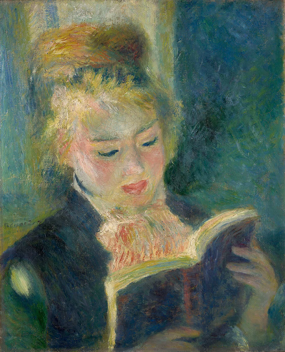 印象派展」出品作を解説！⑧：ルノワール《読書する少女》1874-76年