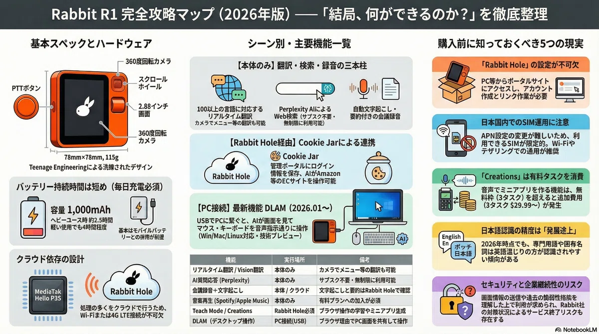 Rabbit R1を買ったので、買う前の自分に教えたいことを全部書く｜Placeb0