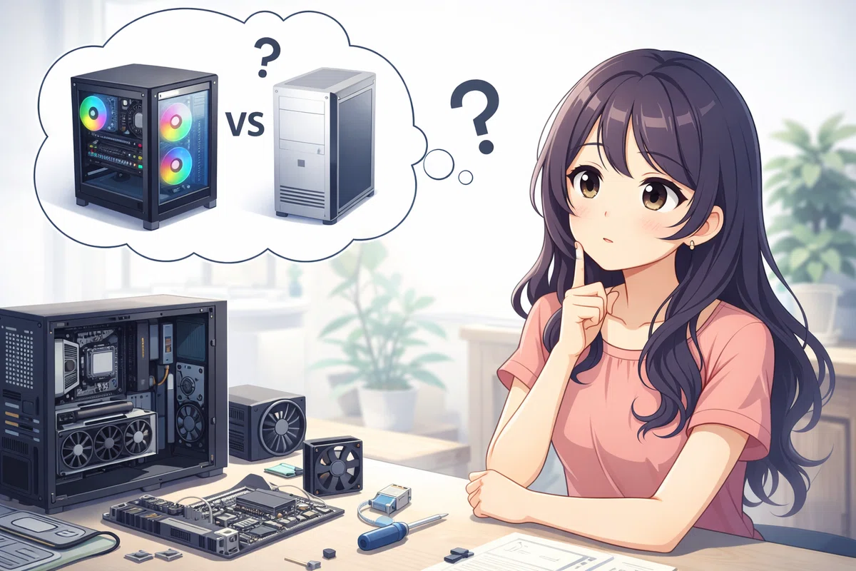 自作PCはやめとけ？後悔する5つの理由
