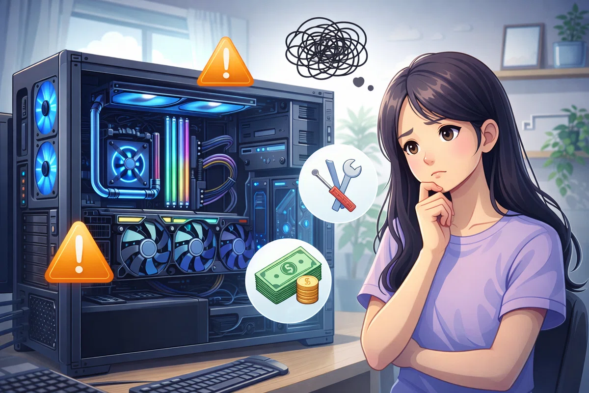 【ここも要注意】自作PCのデメリットは？よくある失敗例まとめ