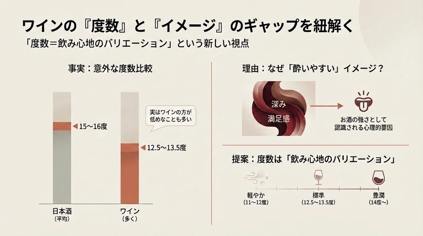 ワイン アルコール 度数