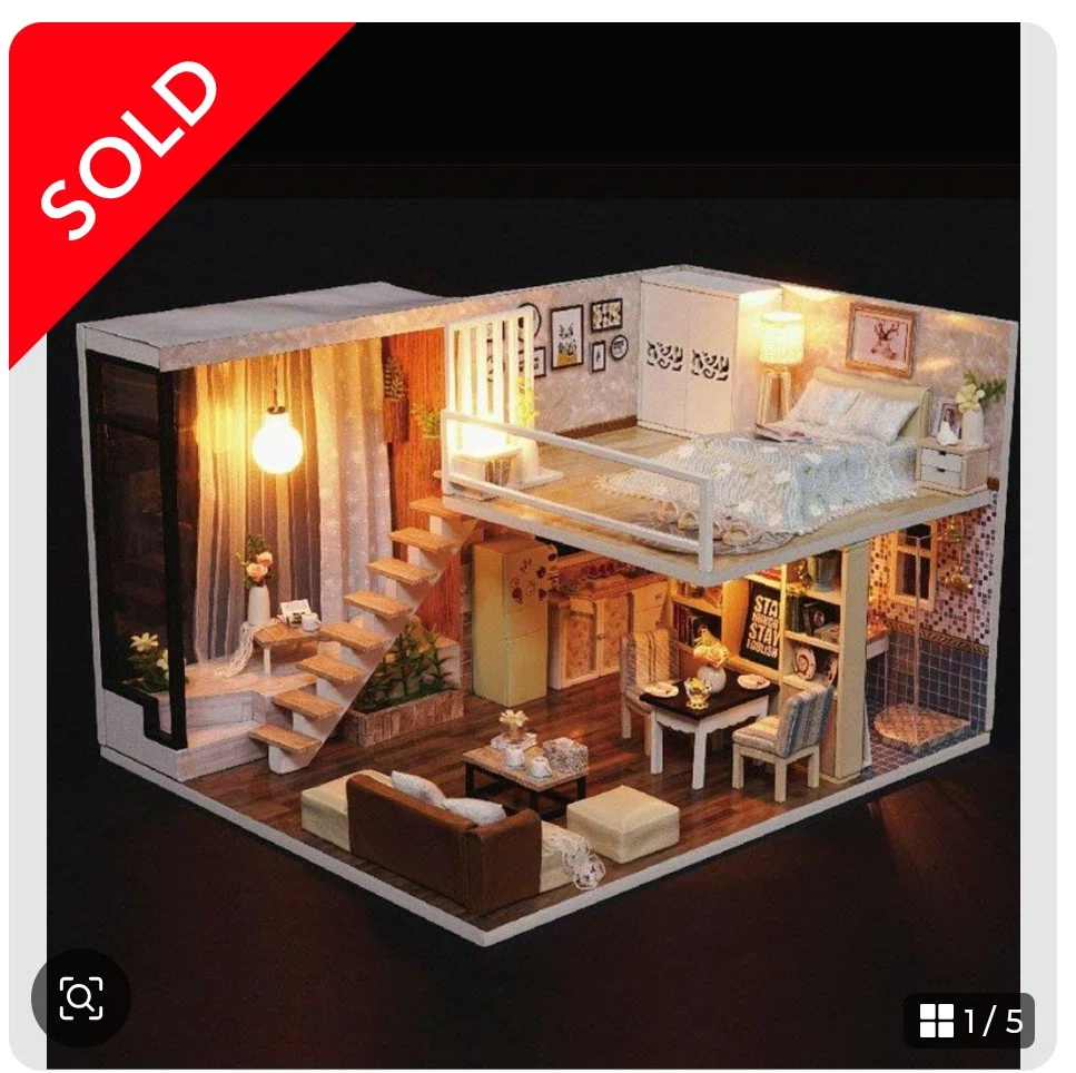 SOLD★アトリエルーム1/6♡ドールハウス メルカリで趣味のドールハウスが〇万円に！実質タダで遊ぶ節約術