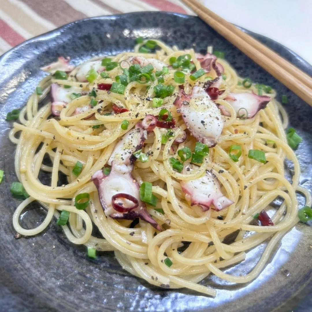 五 右 衛門 タコ の ペペロンチーノ