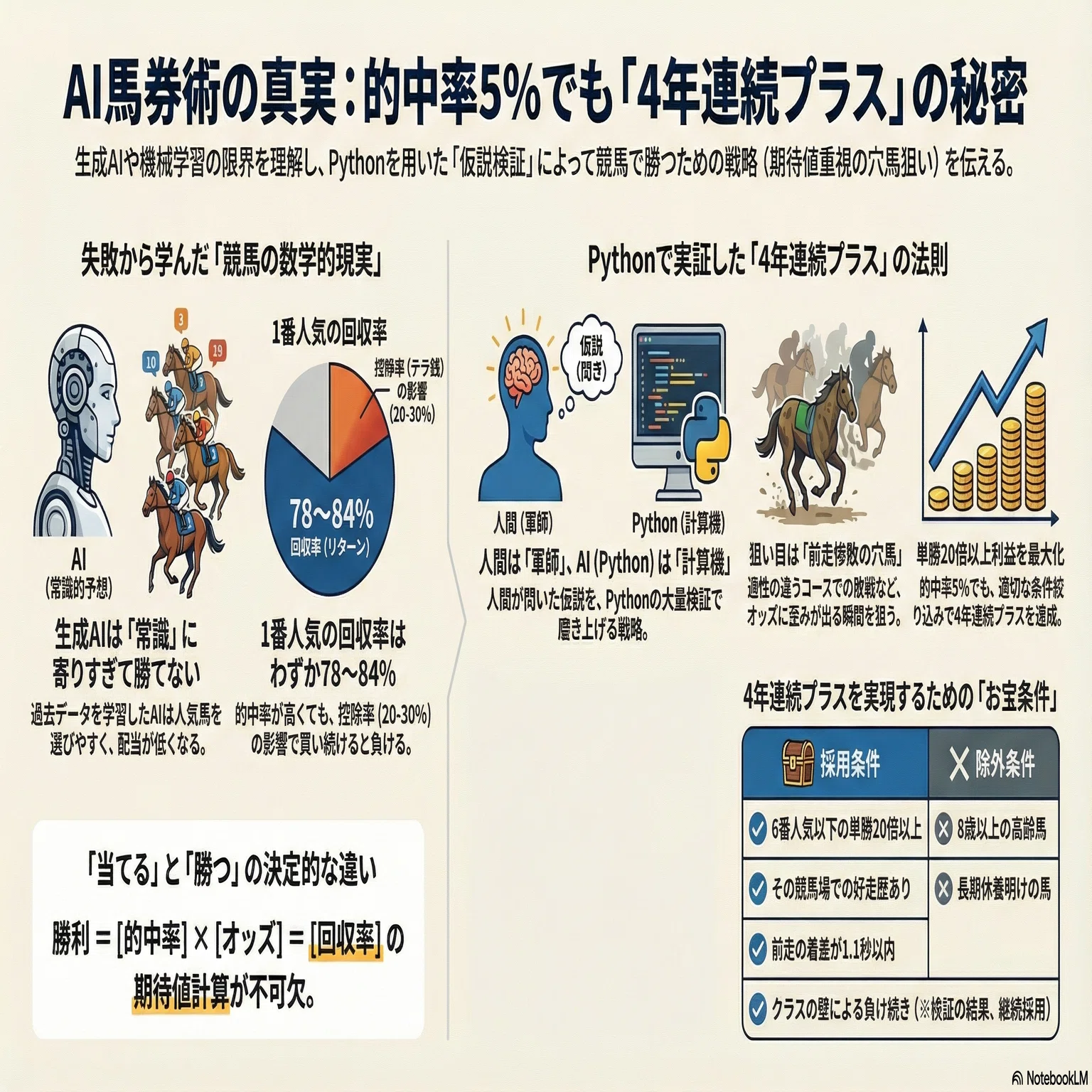 AI馬券術「前走惨敗の穴馬を狙え」第125話｜アミミン