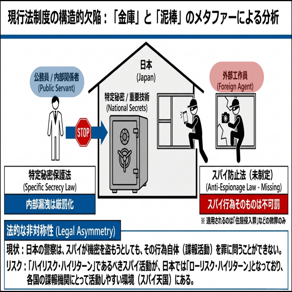 徹底解説】なぜ日本はスパイを直接罰せないのか？「特定秘密保護法」の
