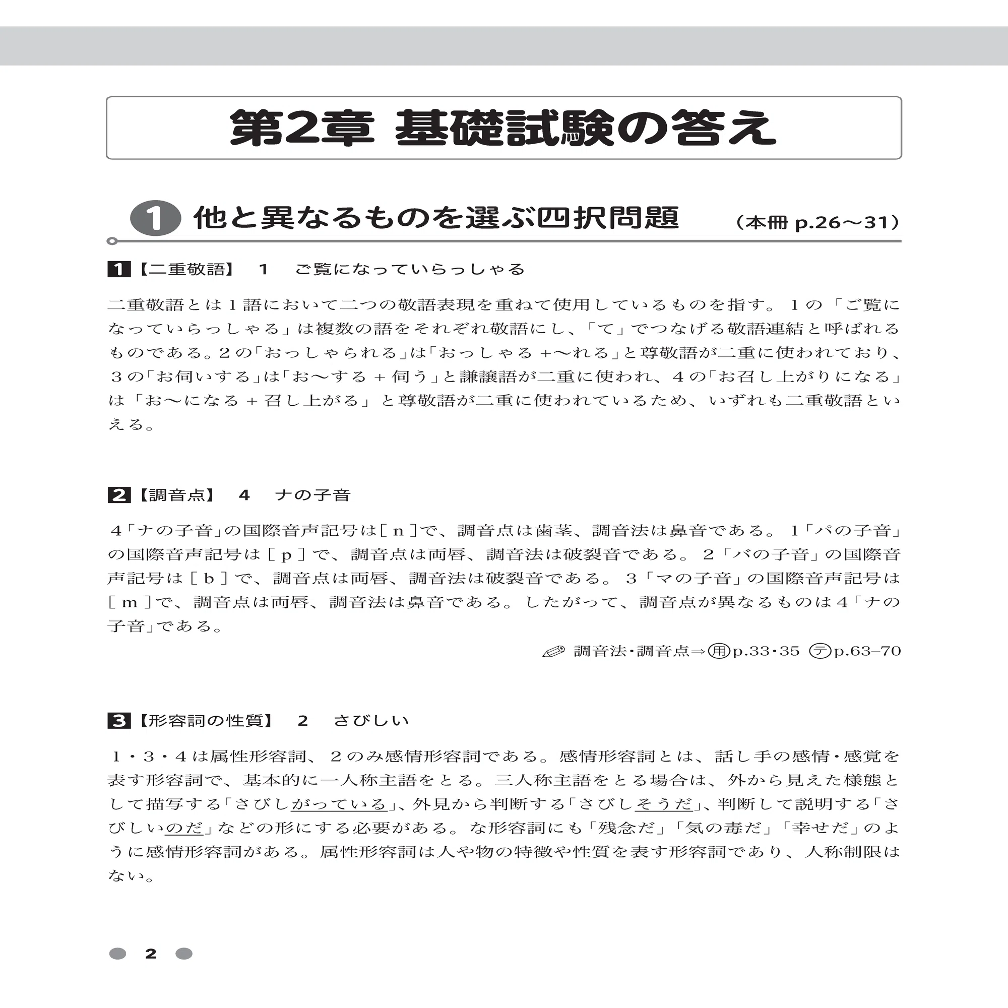 一部紙面公開】『基礎・応用総合対策！日本語教員試験 攻略問題集』を