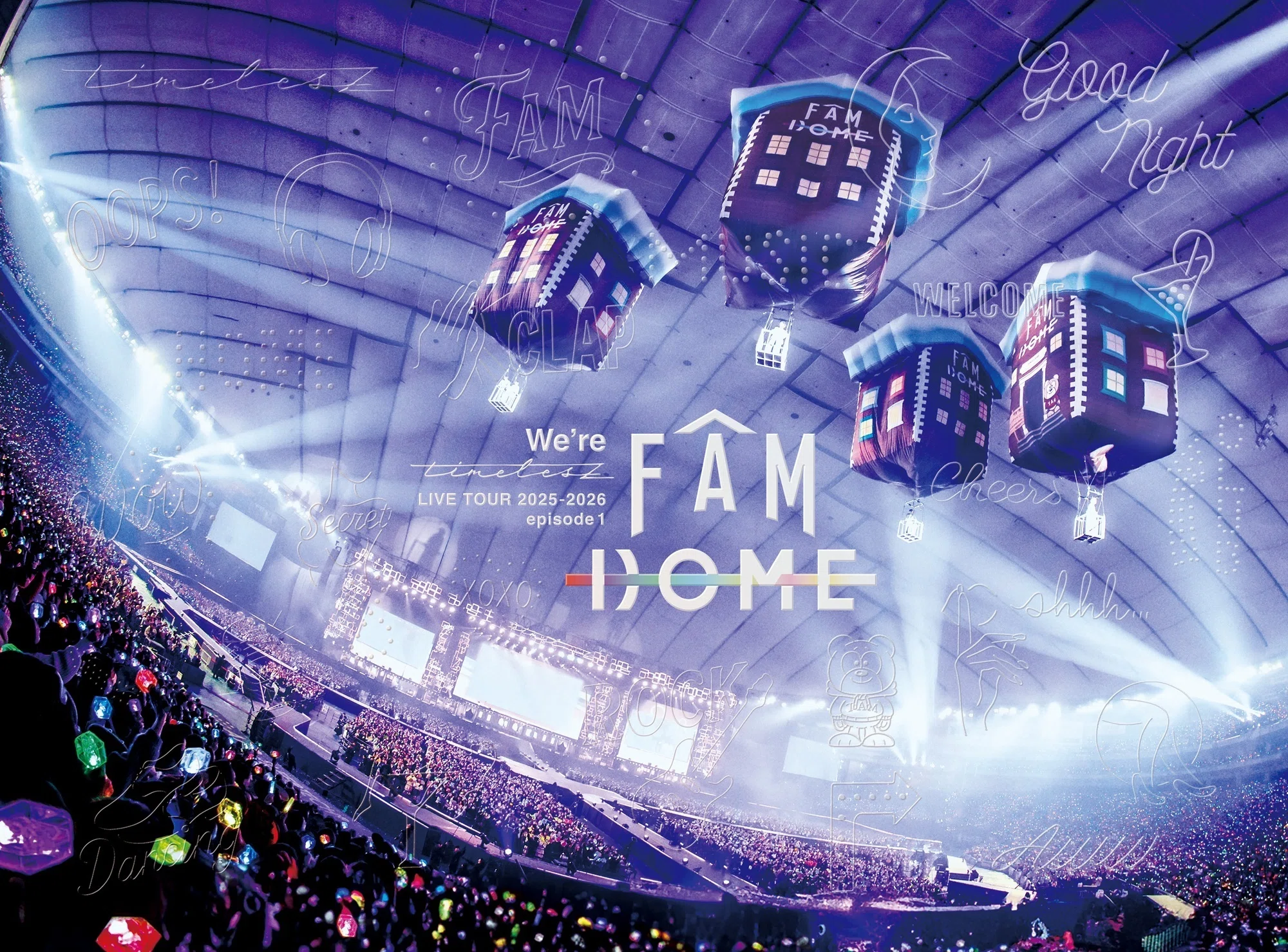 2026/03/25発売！Blu-ray & DVD『We're timelesz LIVE TOUR 2025-2026