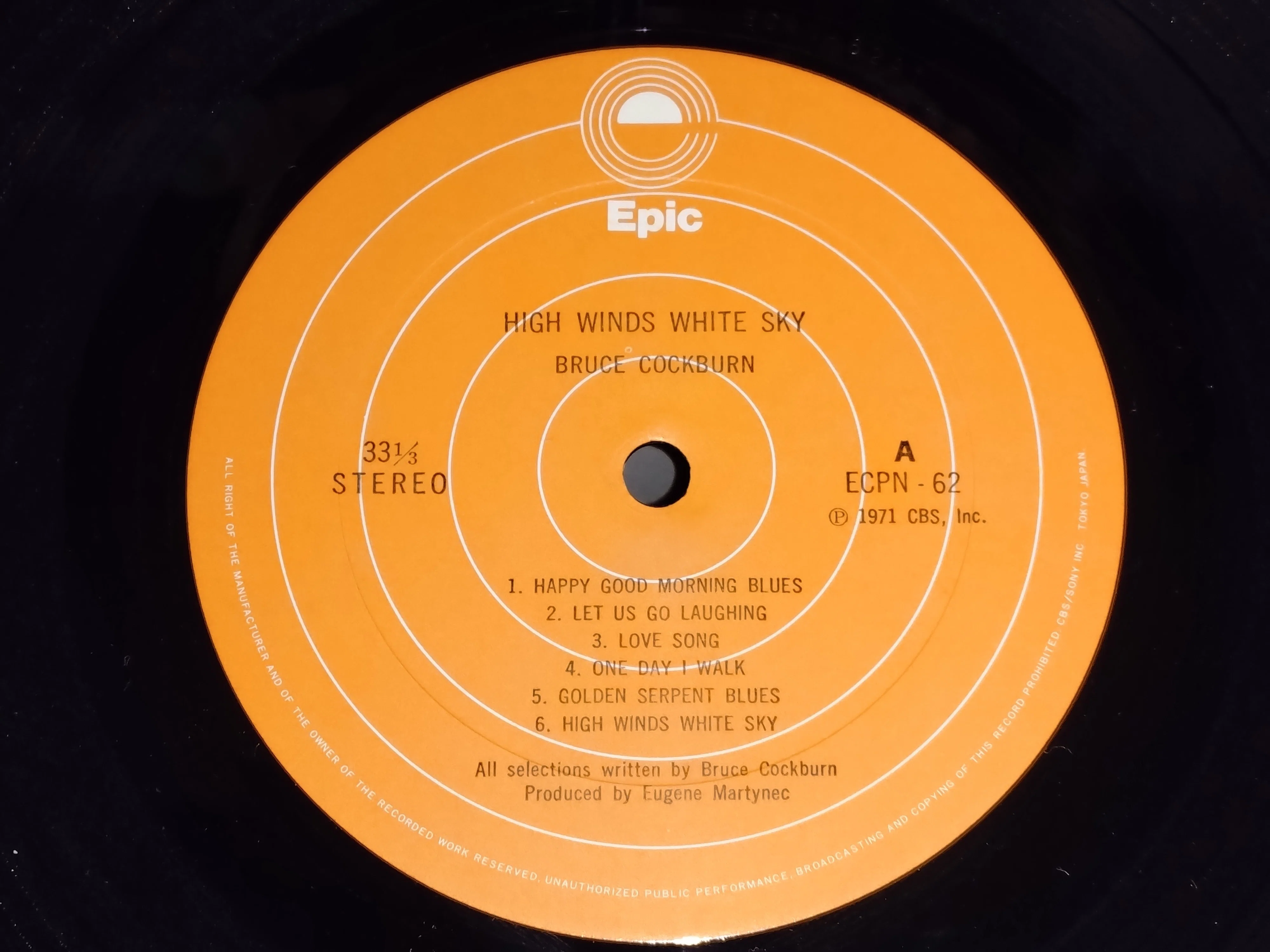 High Winds, White Sky】(1971) Bruce Cockburn 雪化粧の国から