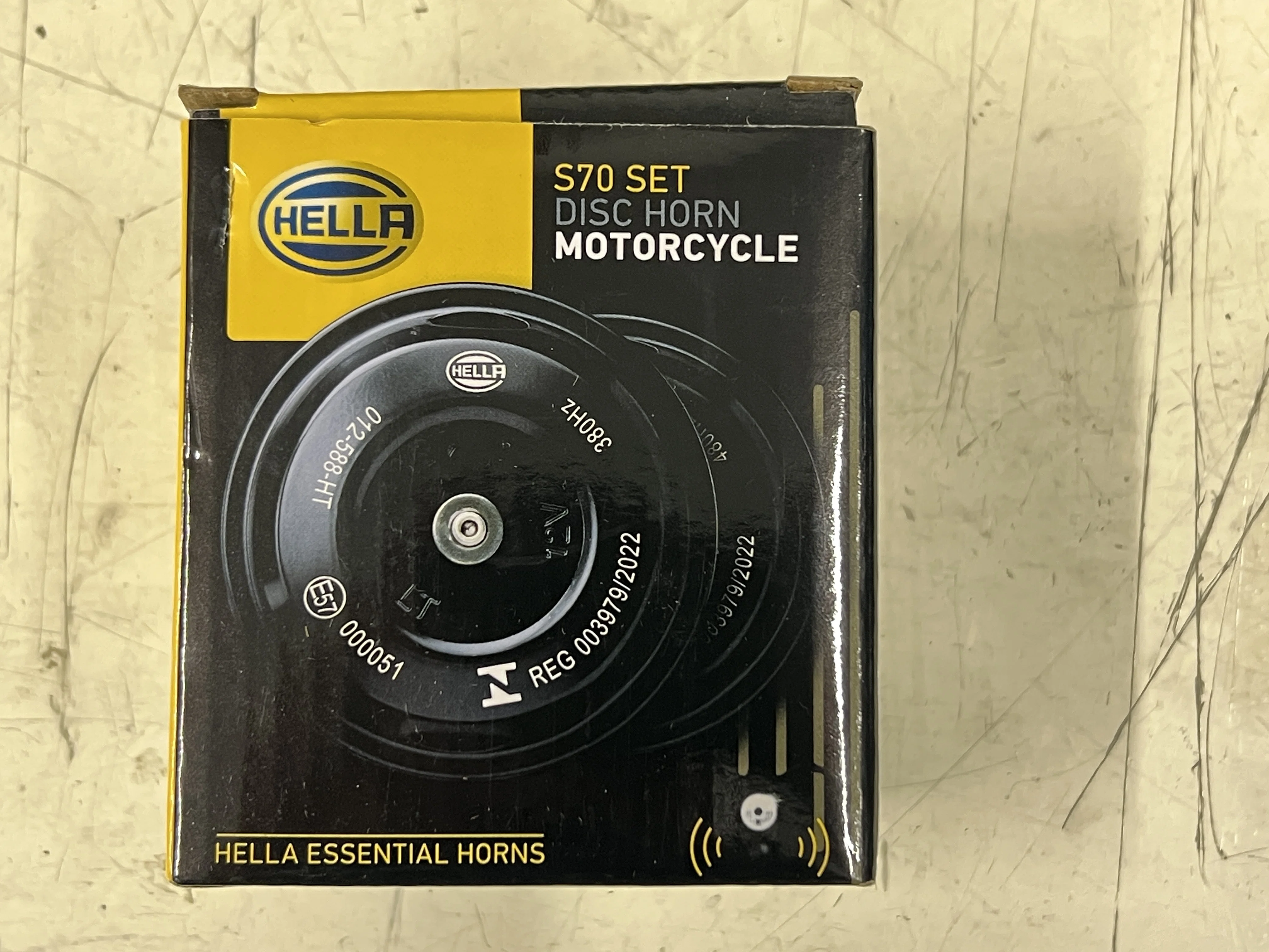 HELLA｜72φダブルホーン｜320227 |3480円|二輪用高音低音｜decoboco