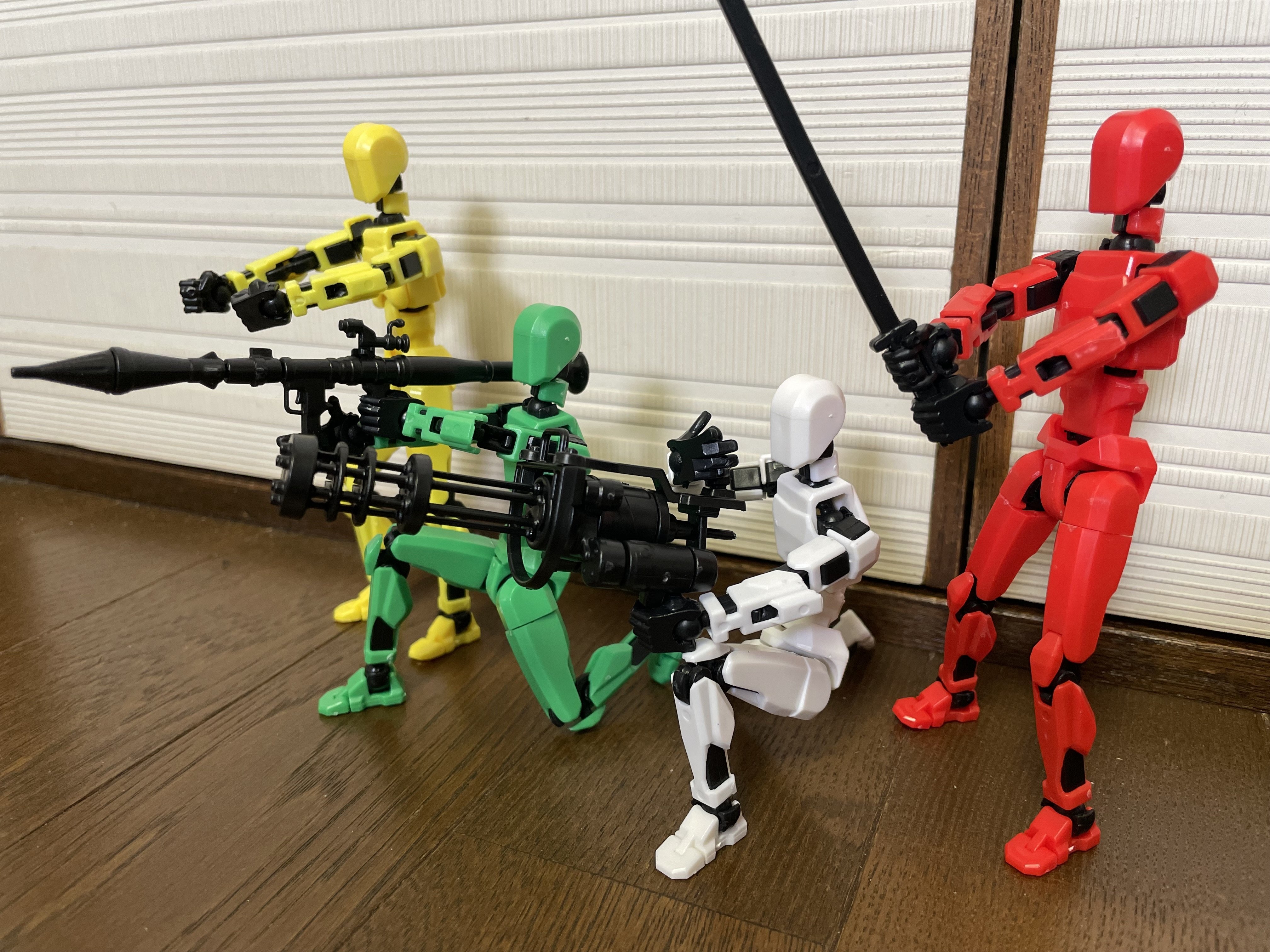 セリア 戦闘フィギュア（緑）を組み立てた｜ExportControl