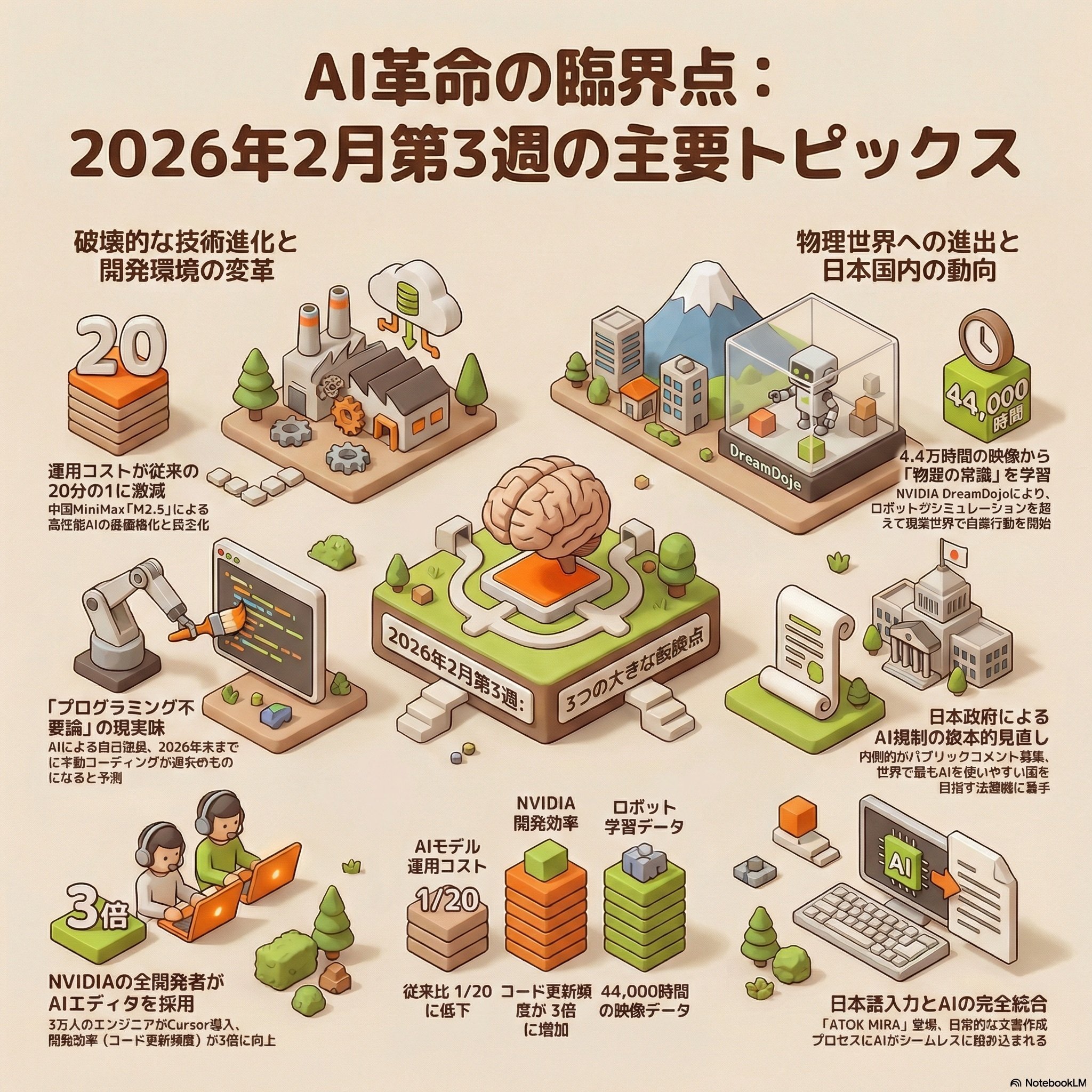 AI革命の臨界点：2026年2月第3週の主要トピックス10選｜y-kishioka