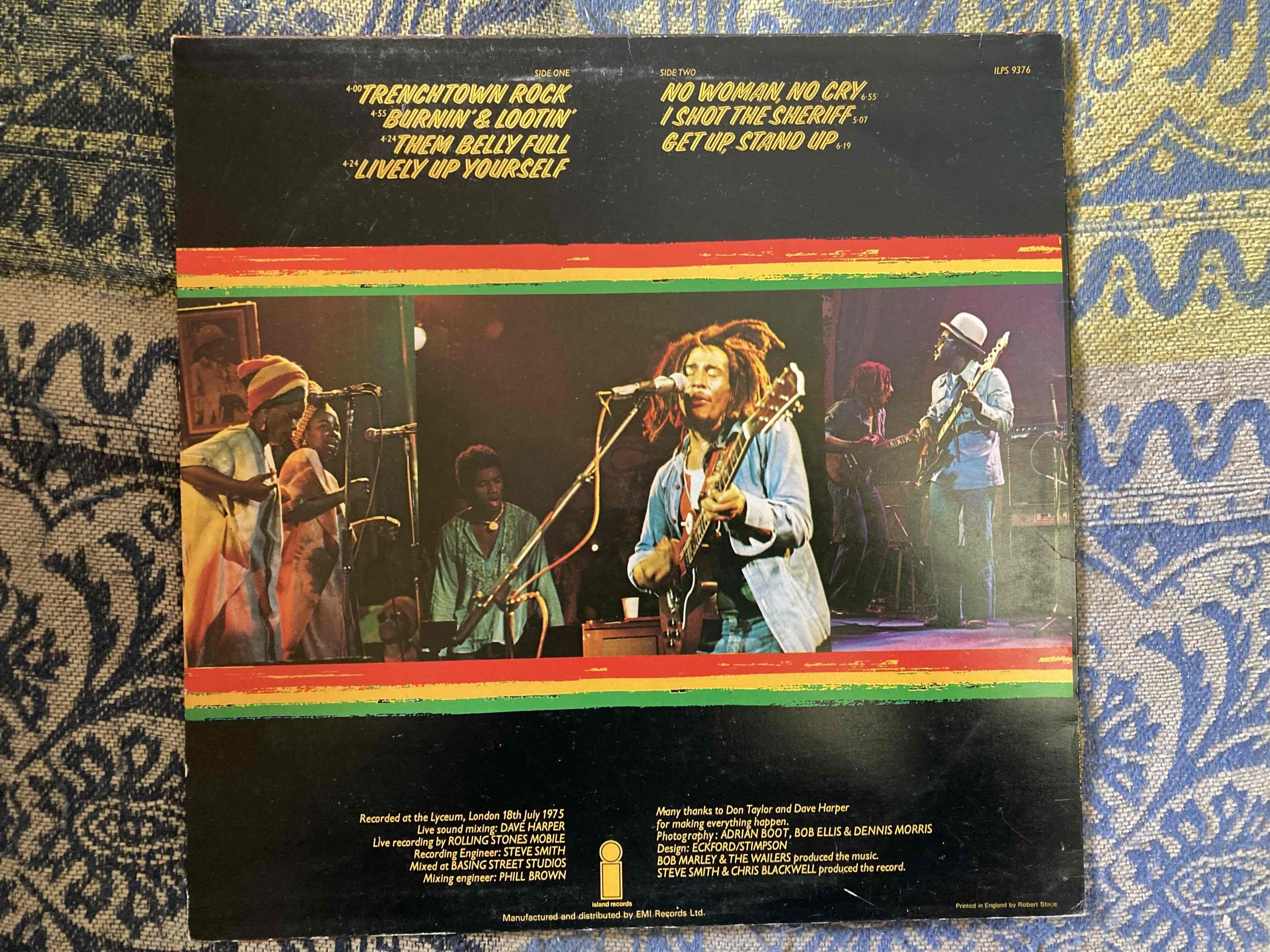 Bob Marley & The Wailers 「Live !」｜naruru's Record