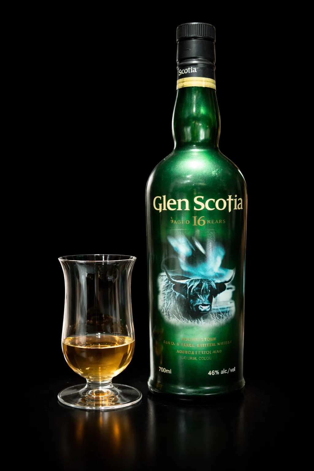 グレン スコシア 16年（Glen Scotia 16 Years）｜グラスの底が見える
