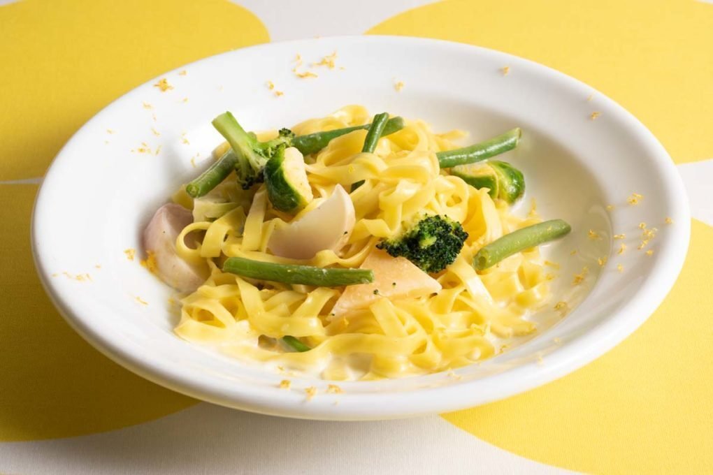 レモンクリームパスタ