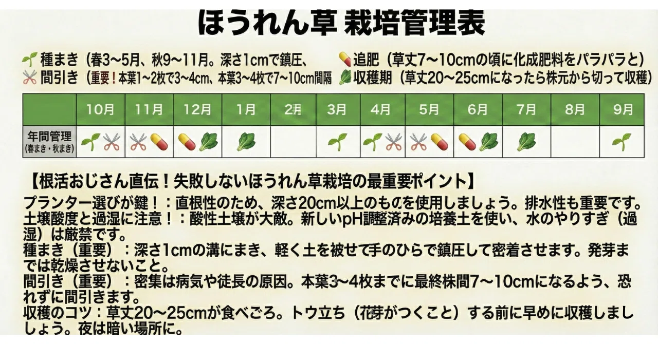 野菜栽培】プランターでほうれん草は本当に簡単に育つ?初心者が失敗