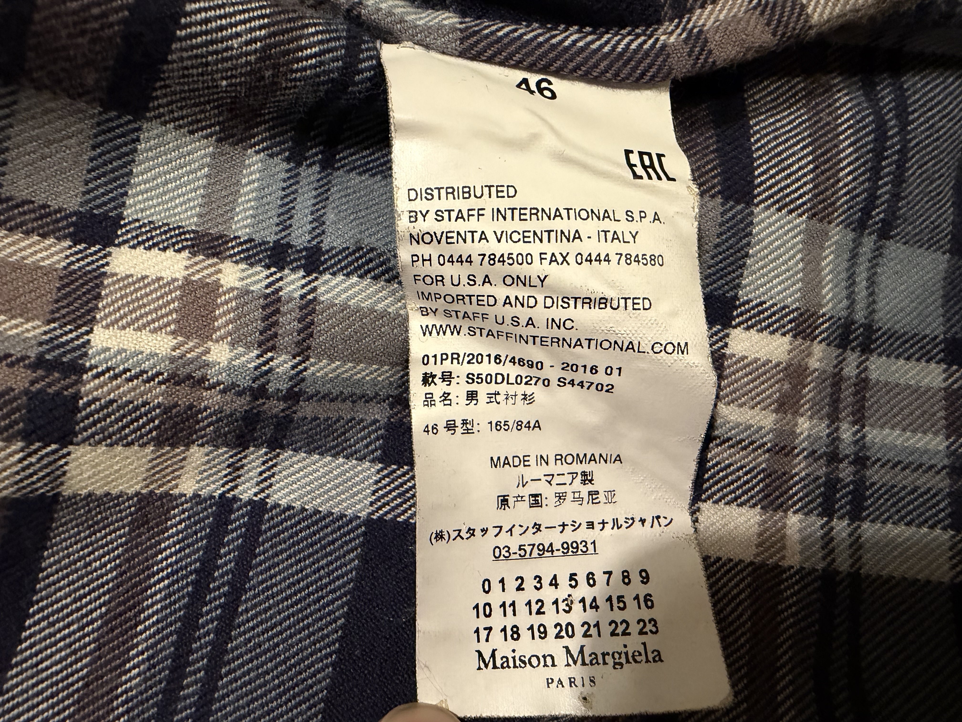 16SS Maison Margiela 10 エルボーパッチネルシャツ｜YUKI