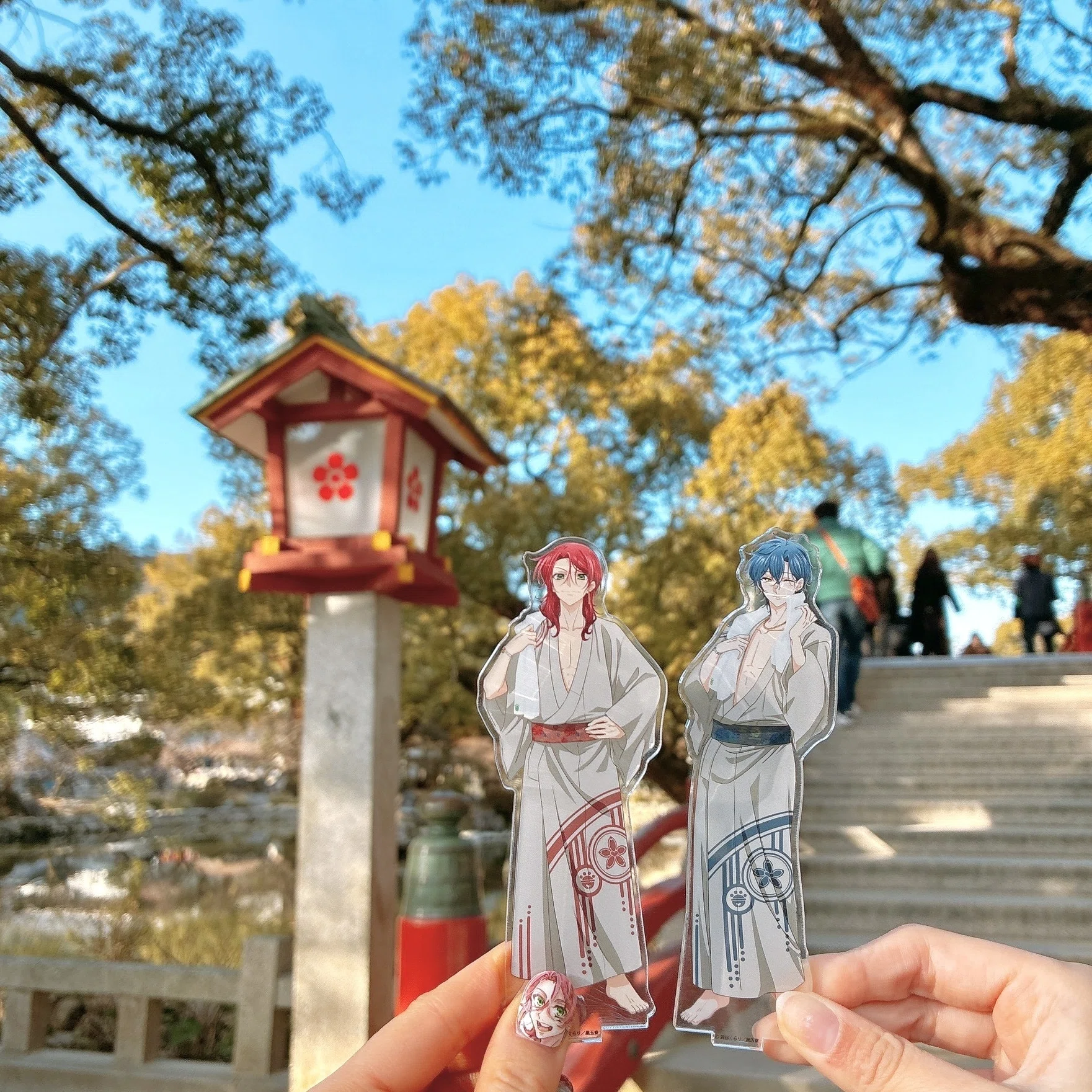 防衛部ハイカラ　雲仙温泉ツアーコラボ　非売品　ブロマイド　缶バッジ　3点セット 旅行記】美男高校地球防衛部ハイカラ！×雲仙温泉コラボ～前泊番外編