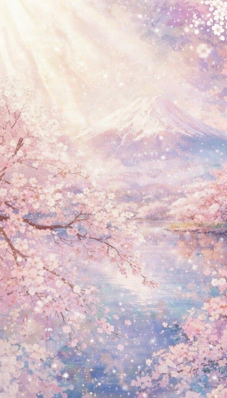 あまつひかり ー AI桜富士山 Sakura Cherry Blossoms Mount Fuji Japan