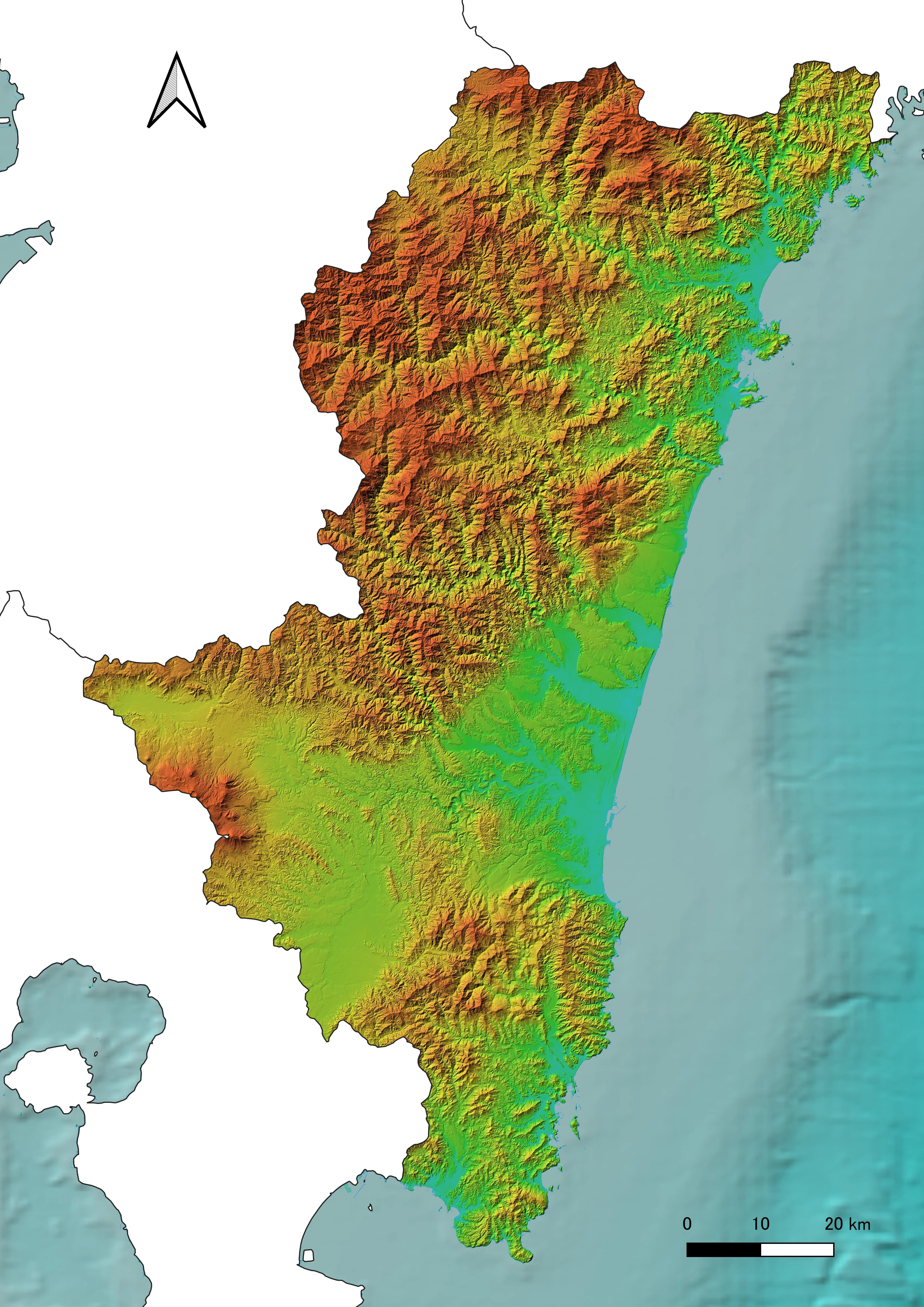 宮崎県の地質概略図｜nagachico