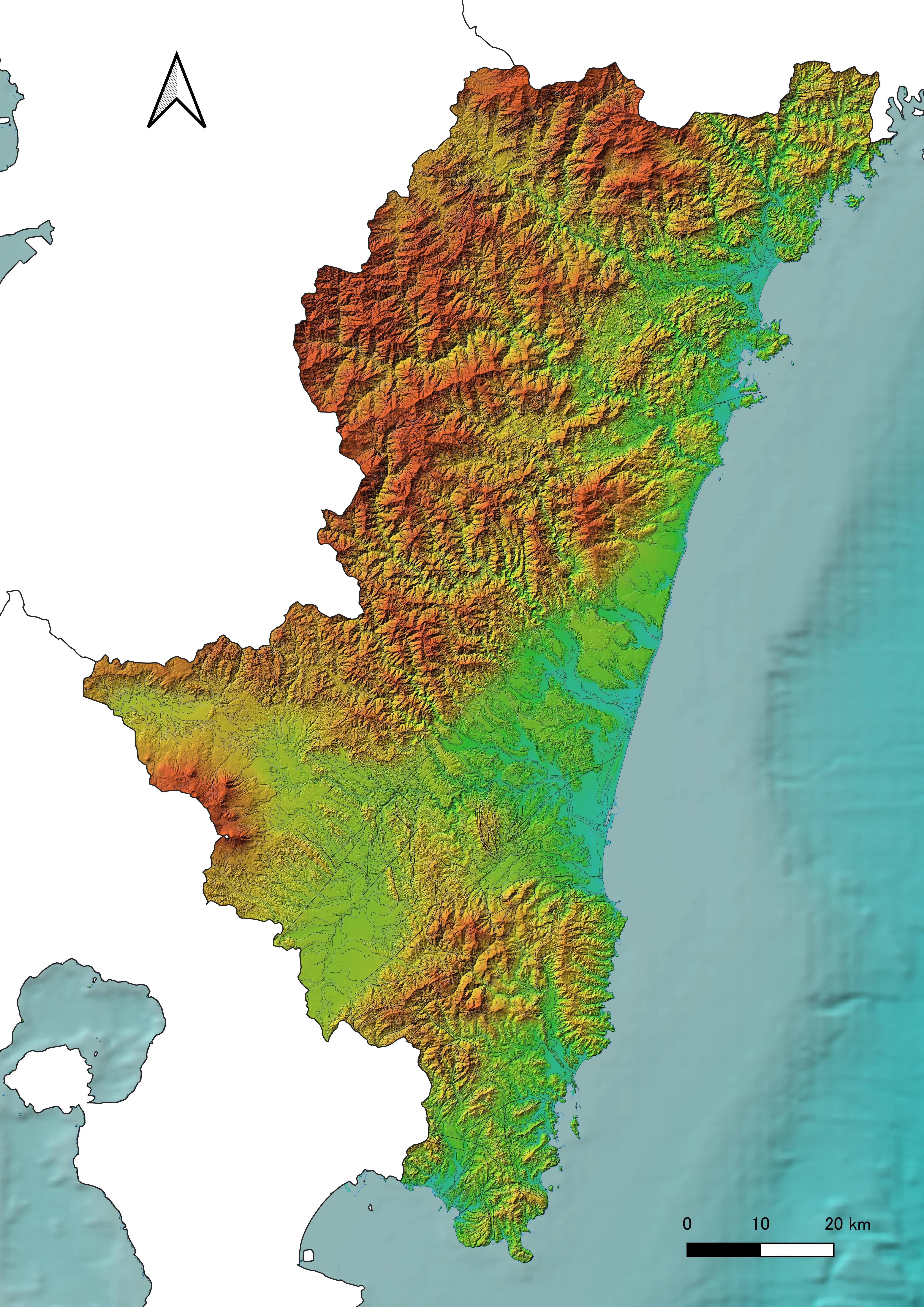 宮崎県の地質概略図｜nagachico