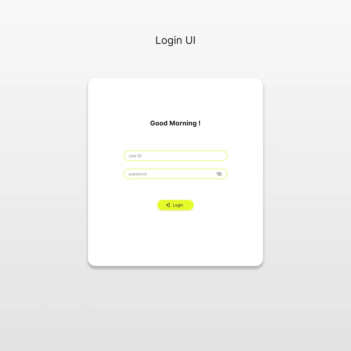 day01 - Login UI｜1DAY 1UI