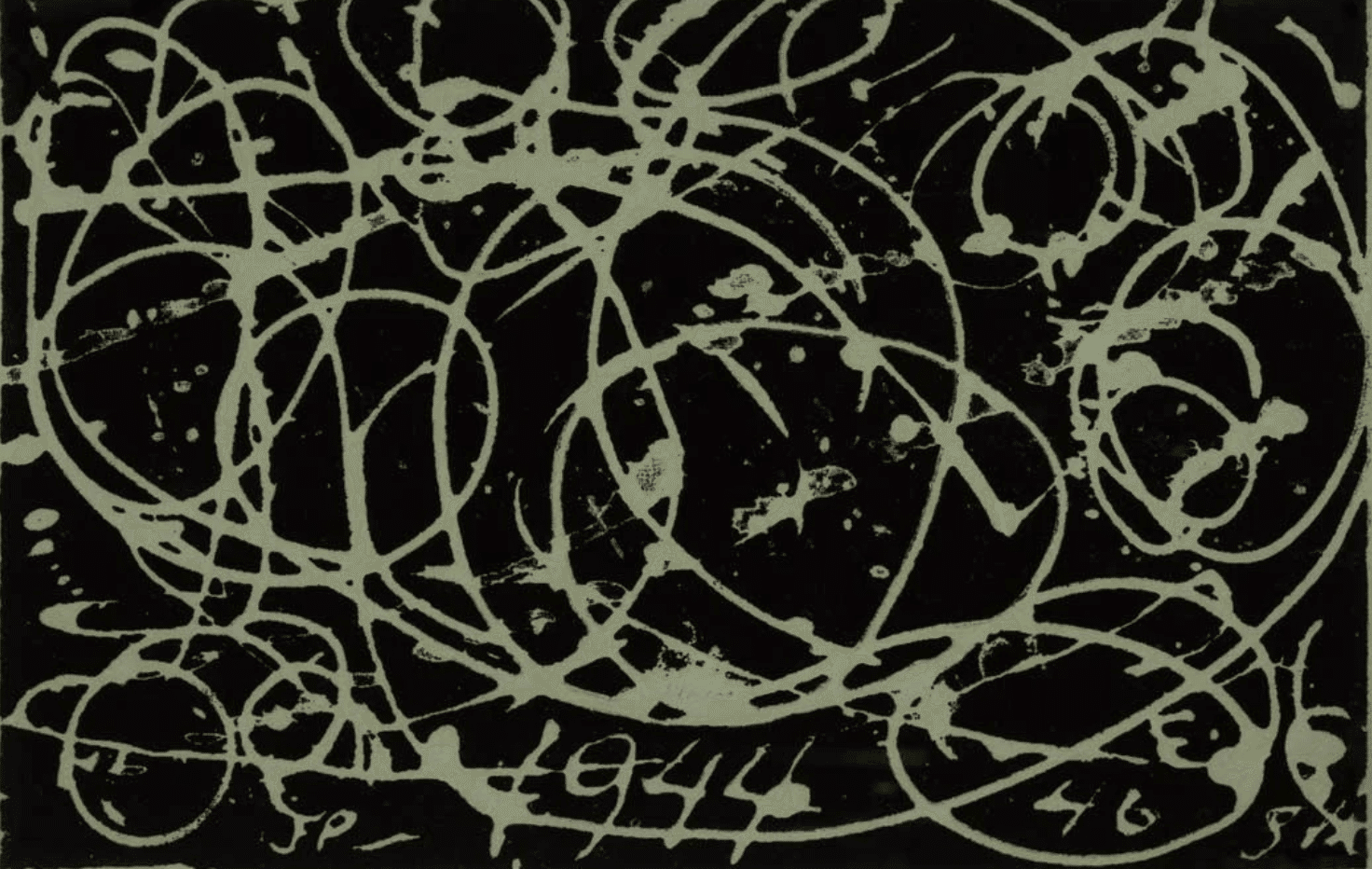 ジャクソン・ポロック（Jackson Pollock）】 版画作品（シルク