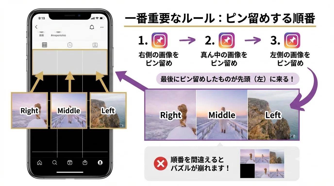 憧れの「3分割グリッド」投稿。1枚の画像を3つに分ける作り方｜ようこ 