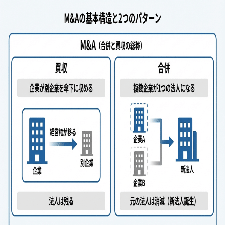 M&Aとは何か？初心者にもわかる意味と仕組みを簡単に解説｜M&Aラボ