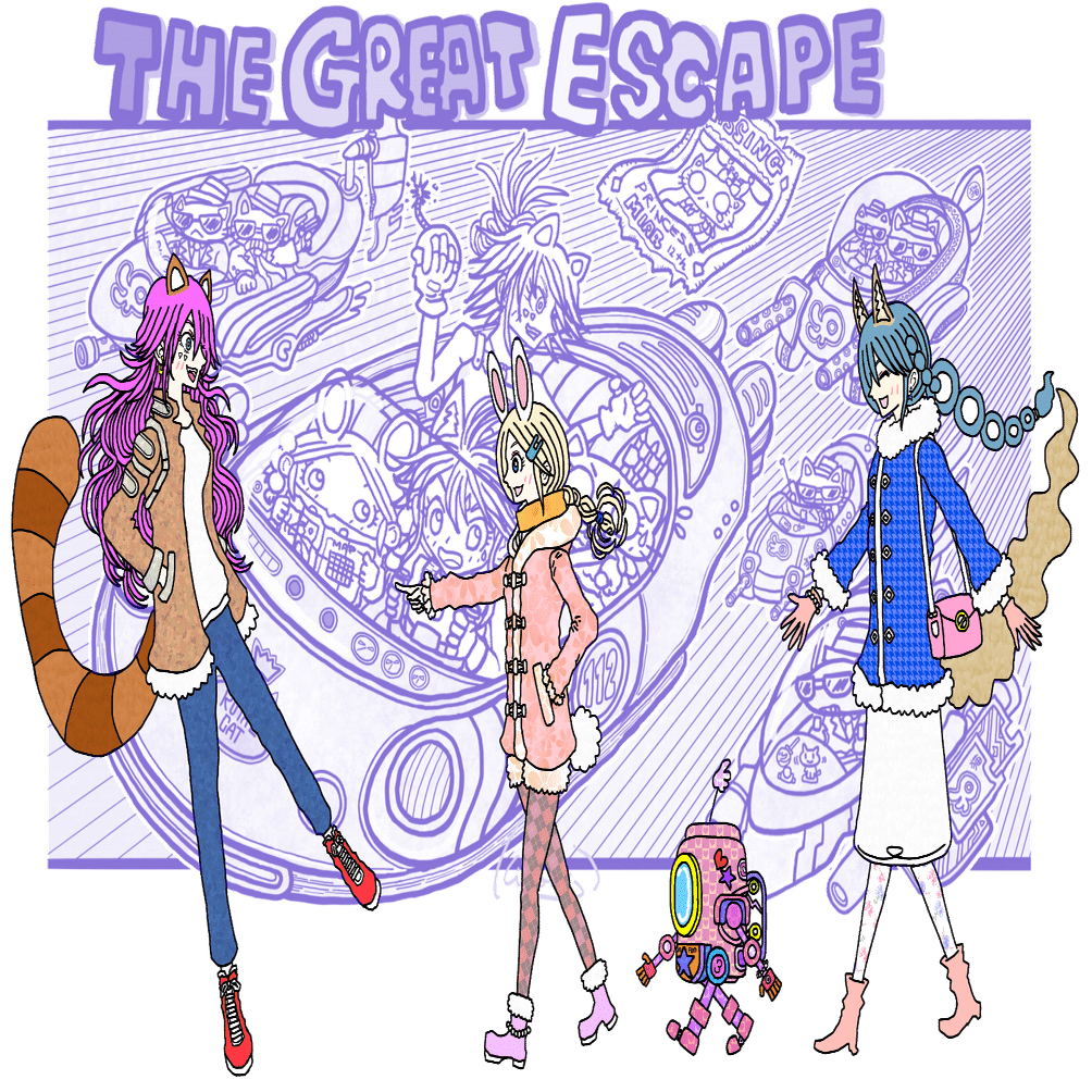 冬のうさぎさん｜黄色ネジ