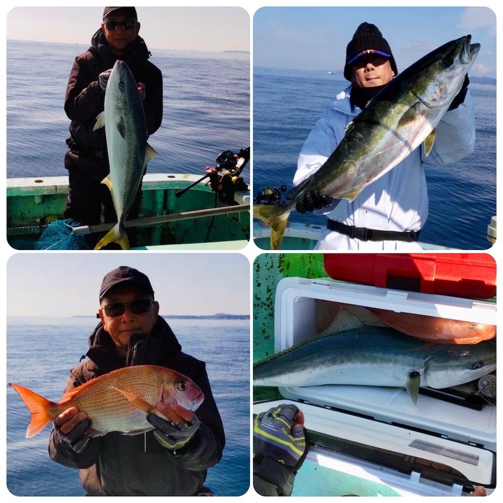 泳がせ】7-7.5kgブリが食いつきました！ワラサもブリも好ヒット中