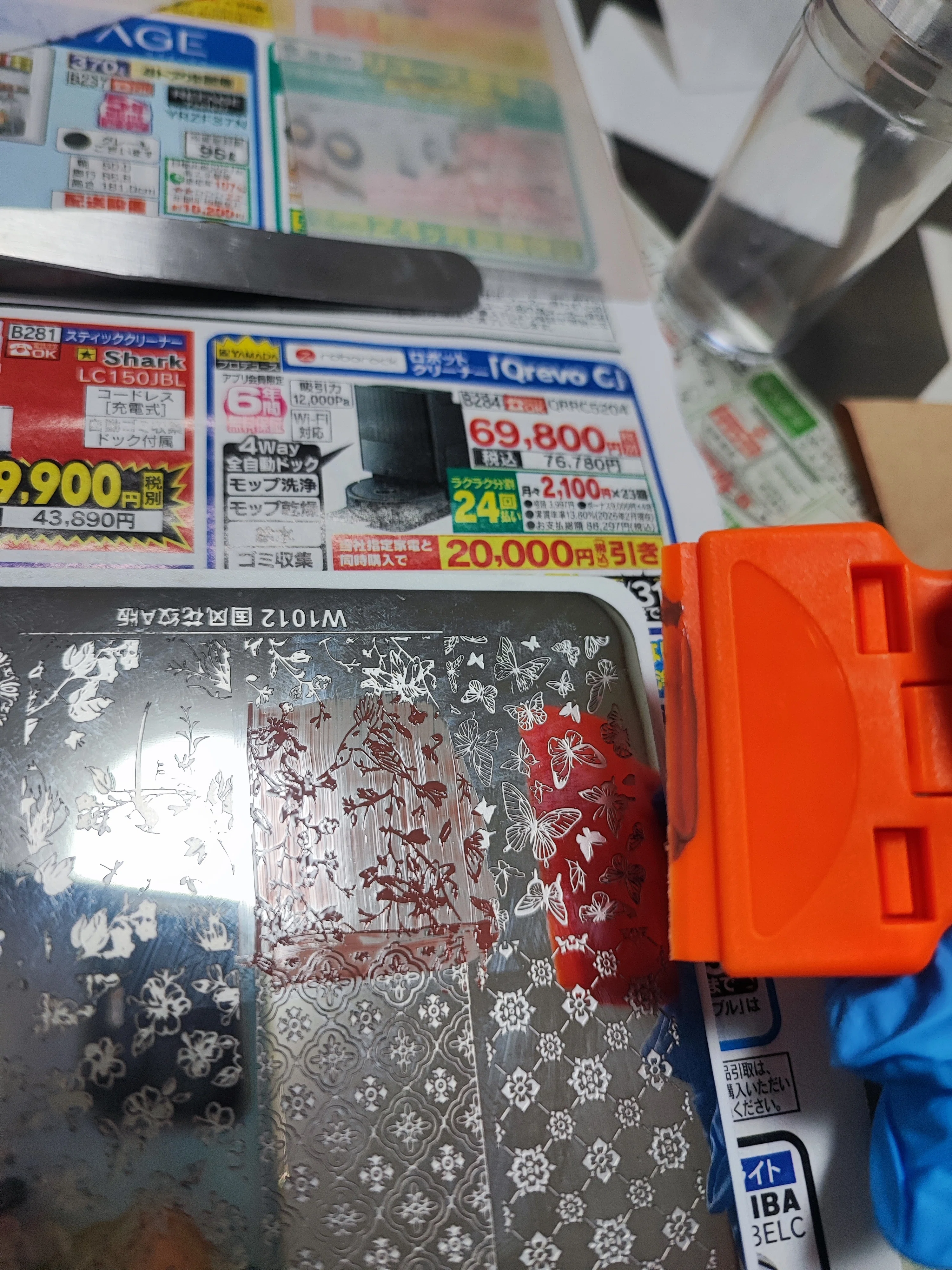 ネイルスタンプのやり方｜てふてふ