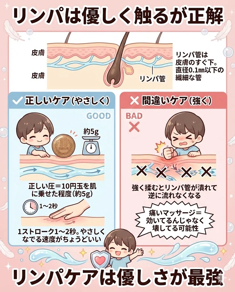 リンパ マッサージ 免疫 むくみ デトックス 健康 体