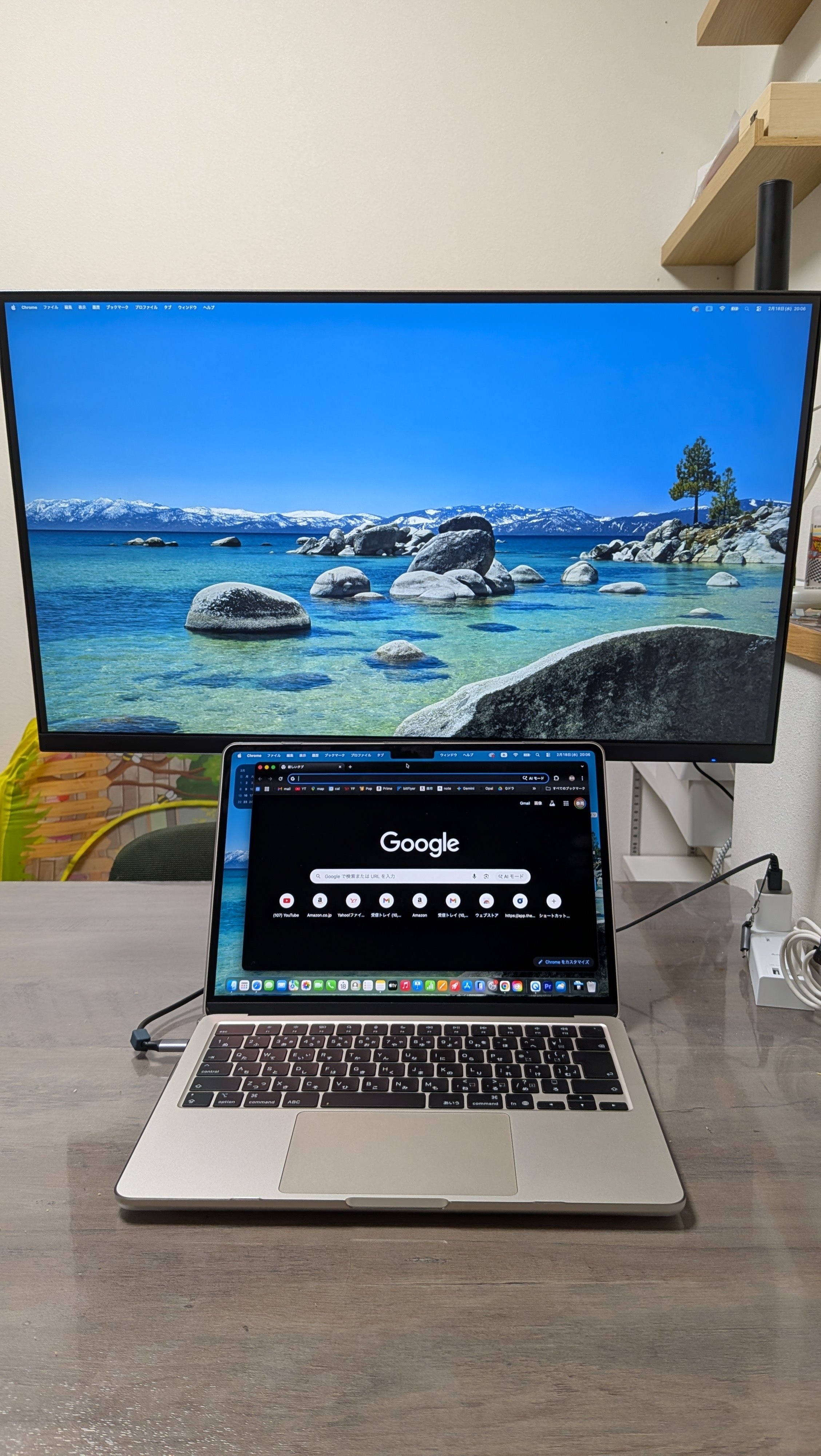 MacBook Air モニター付 Macbook Airと使う【神コスパ】1.6万円の2.5K27インチモニターを買って