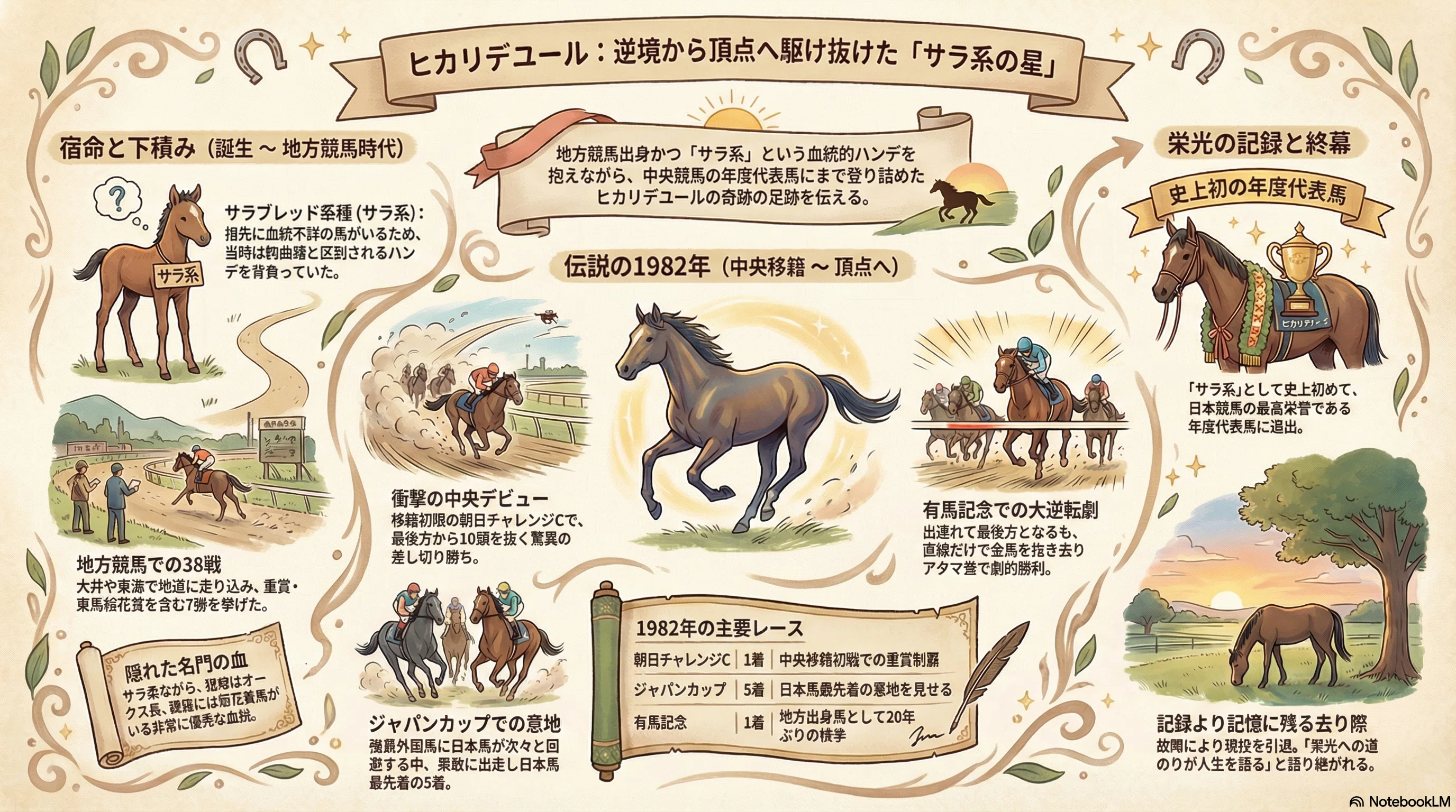 老 来 廃 馬