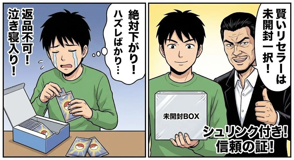 テープが切られた箱、バラパックの罠 ～夢を見るな、現実を見ろ