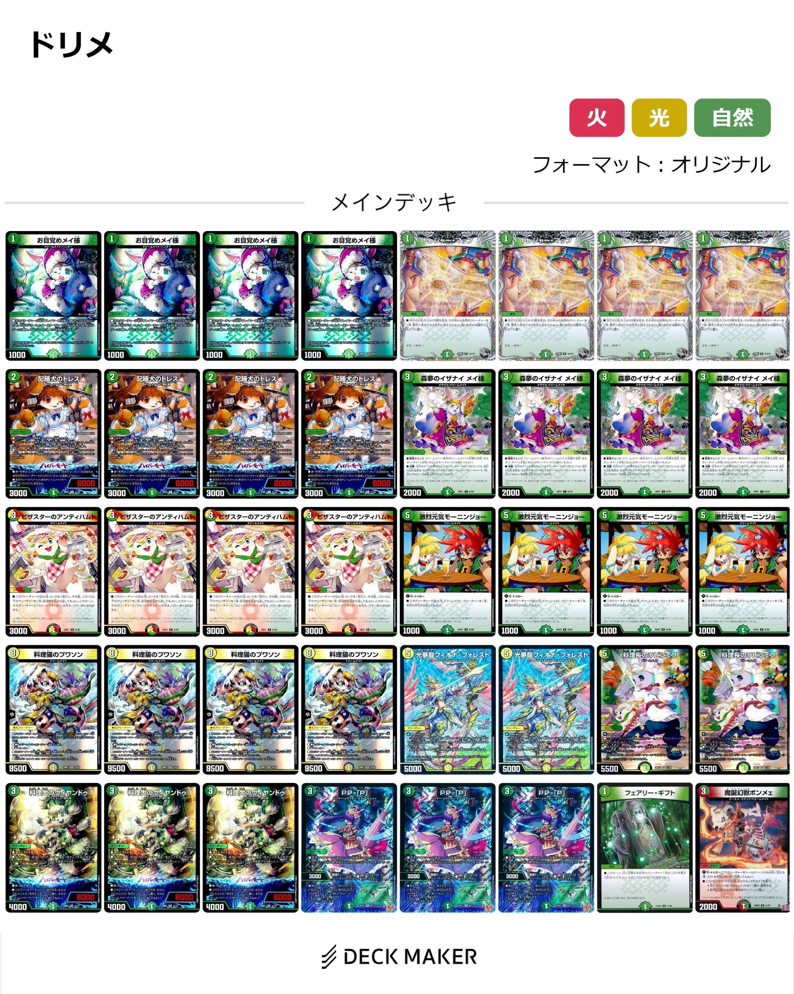 u*8様 ドリメデッキパーツ　プワソン　フィオナフォレスト　ppp おまけあり デッキ解説】フィオナ・フォレスト登場でドリメがエグい強化されたので