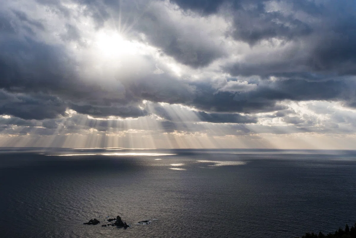 海に沈む夕陽
