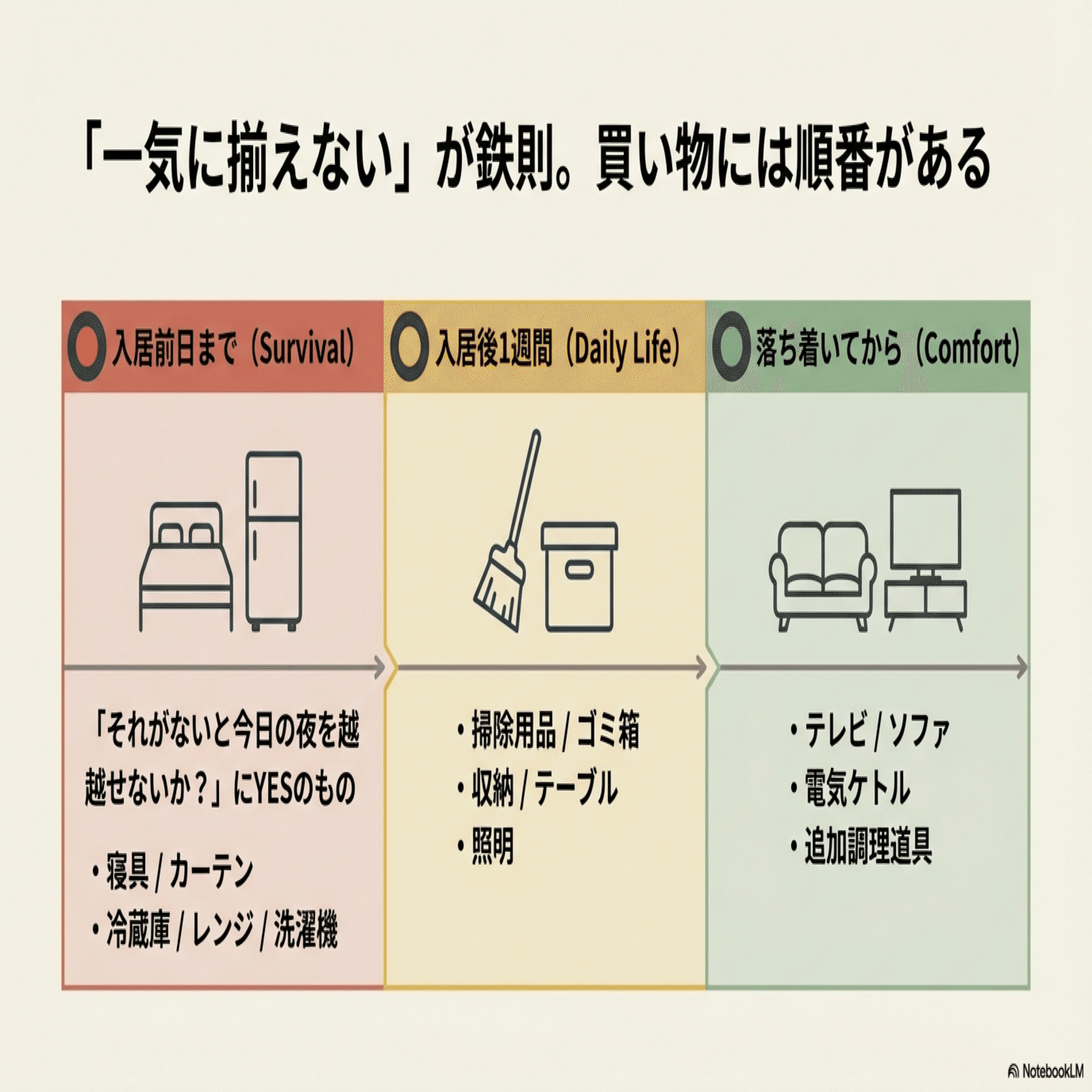 [一人暮らしに必要な物][使用期間半年のみ]引っ越しに伴いまとめてです。2月25日14時迄に来れる方限定となります。電子レンジ、掃除機、マット×2、ハンガーラック、物干しラック、ゴミ箱2個、寝具一式等 一人暮らしの準備・やることリストを紹介！必要な費用もわかりやすく