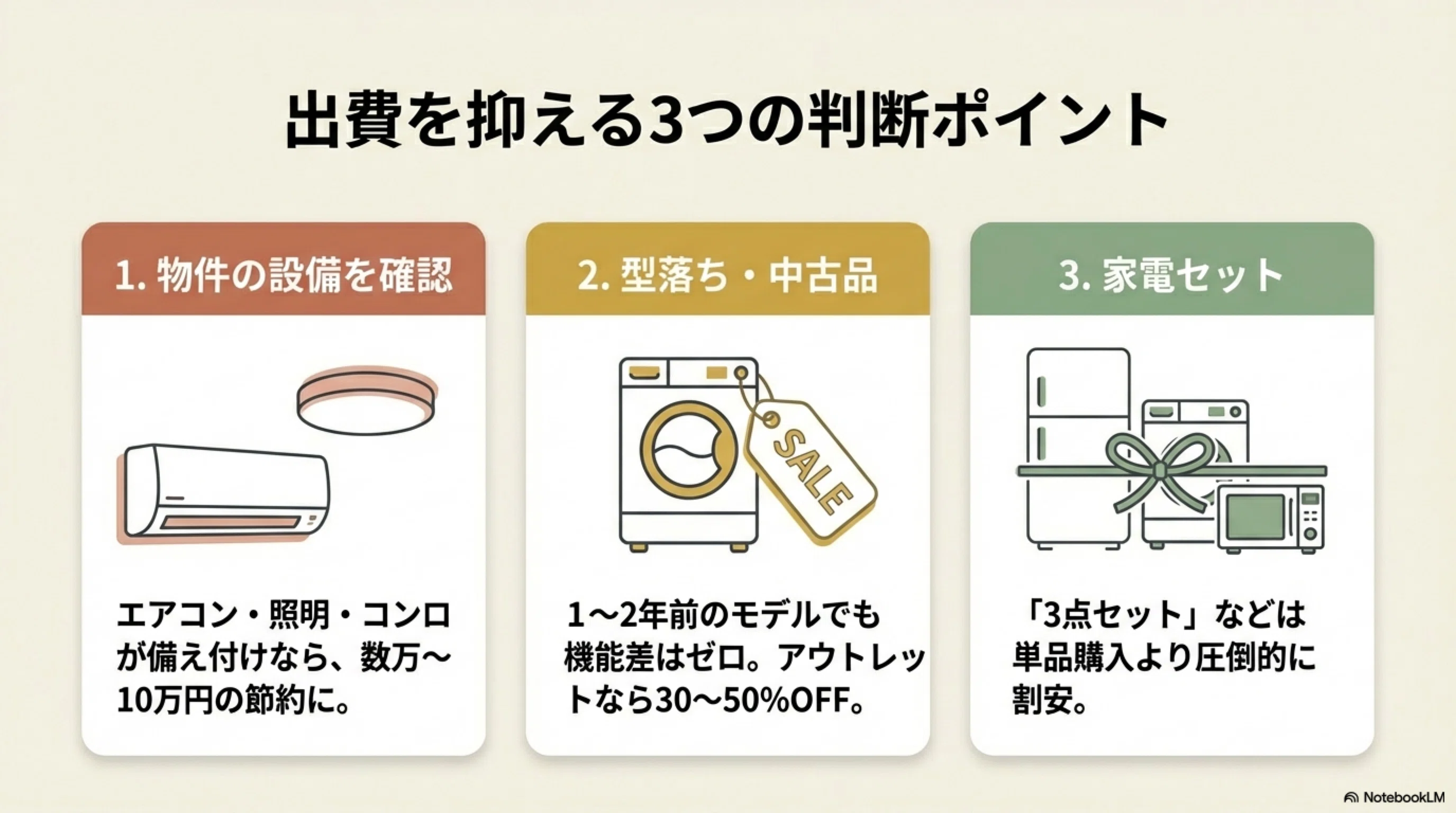 初日に要るのは実は10数点だけ！一人暮らし準備の買い物リスト 