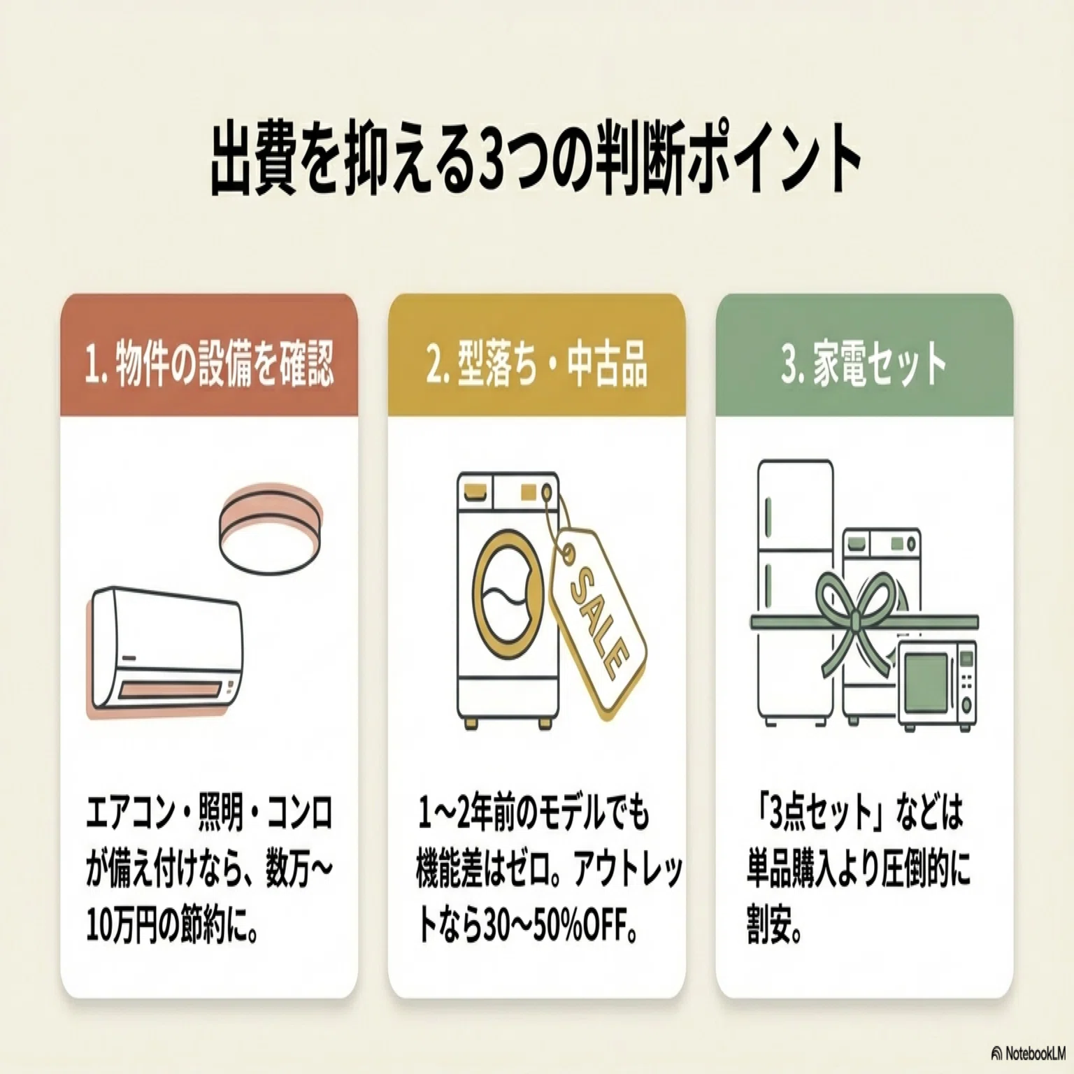 初日に要るのは実は10数点だけ！一人暮らし準備の買い物リスト 
